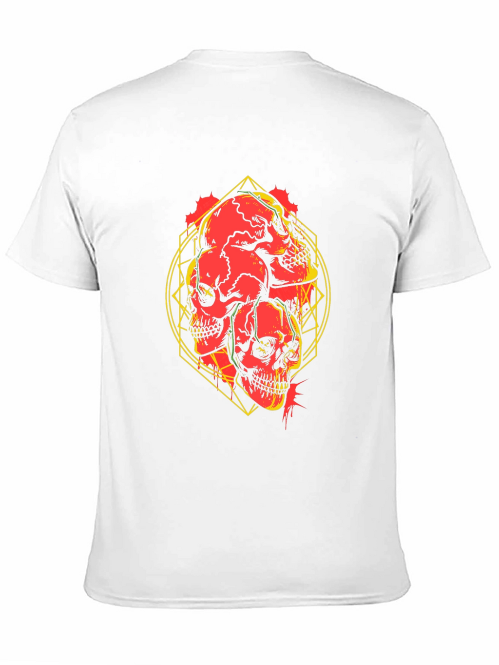 Skull Graphic Print Black T-Shirt