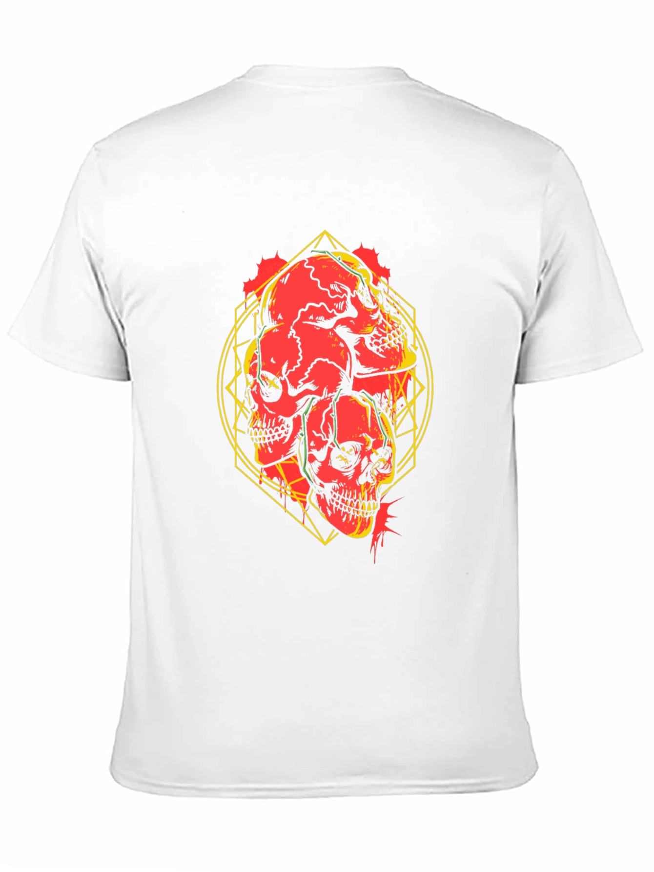 Skull Graphic Print Black T-Shirt