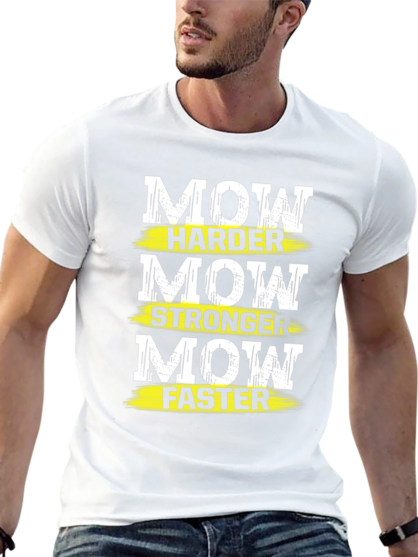 Mow Harder Stronger Faster Graphic T-Shirt