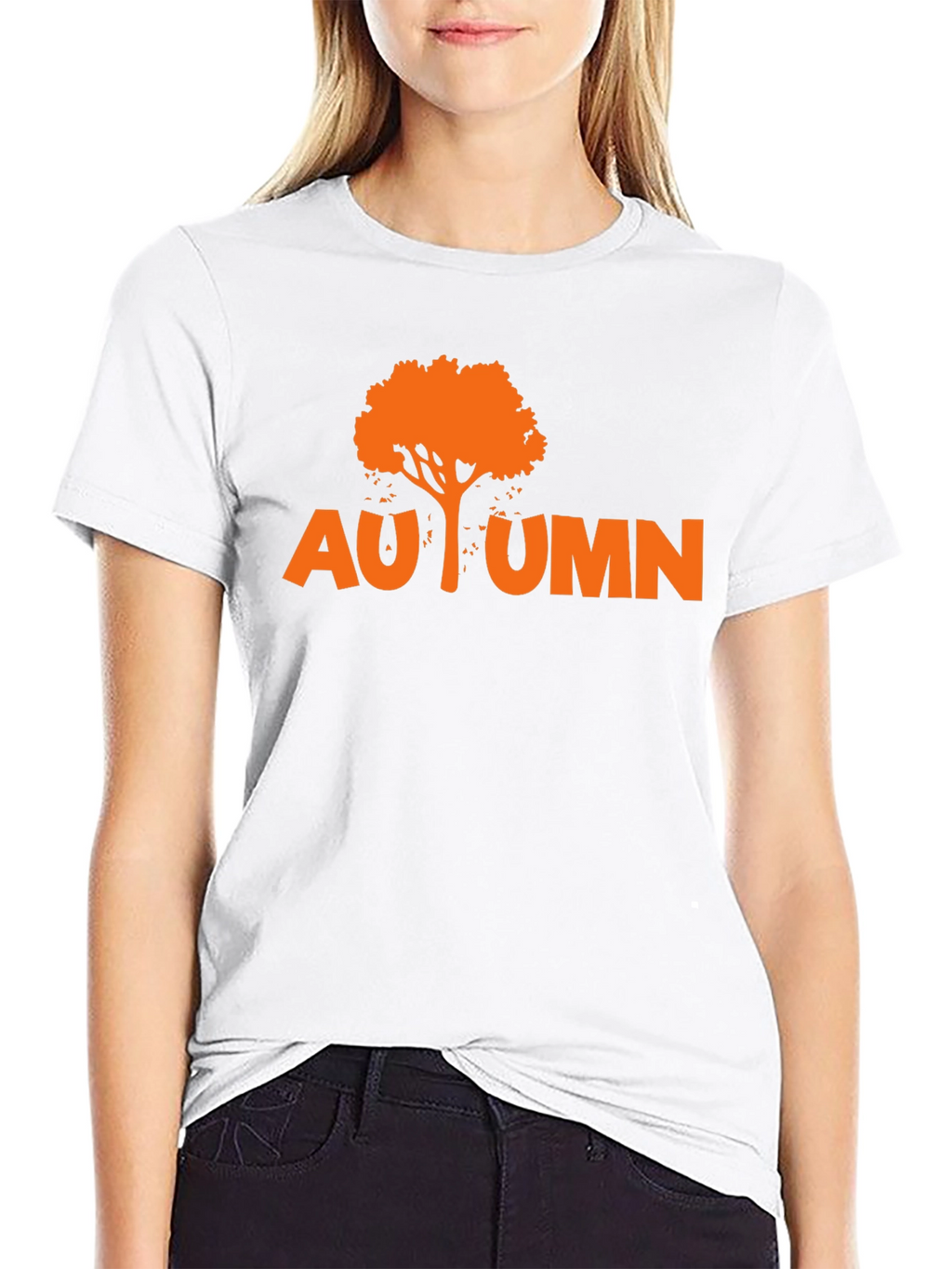 Autumn Tree Graphic Tee - Black