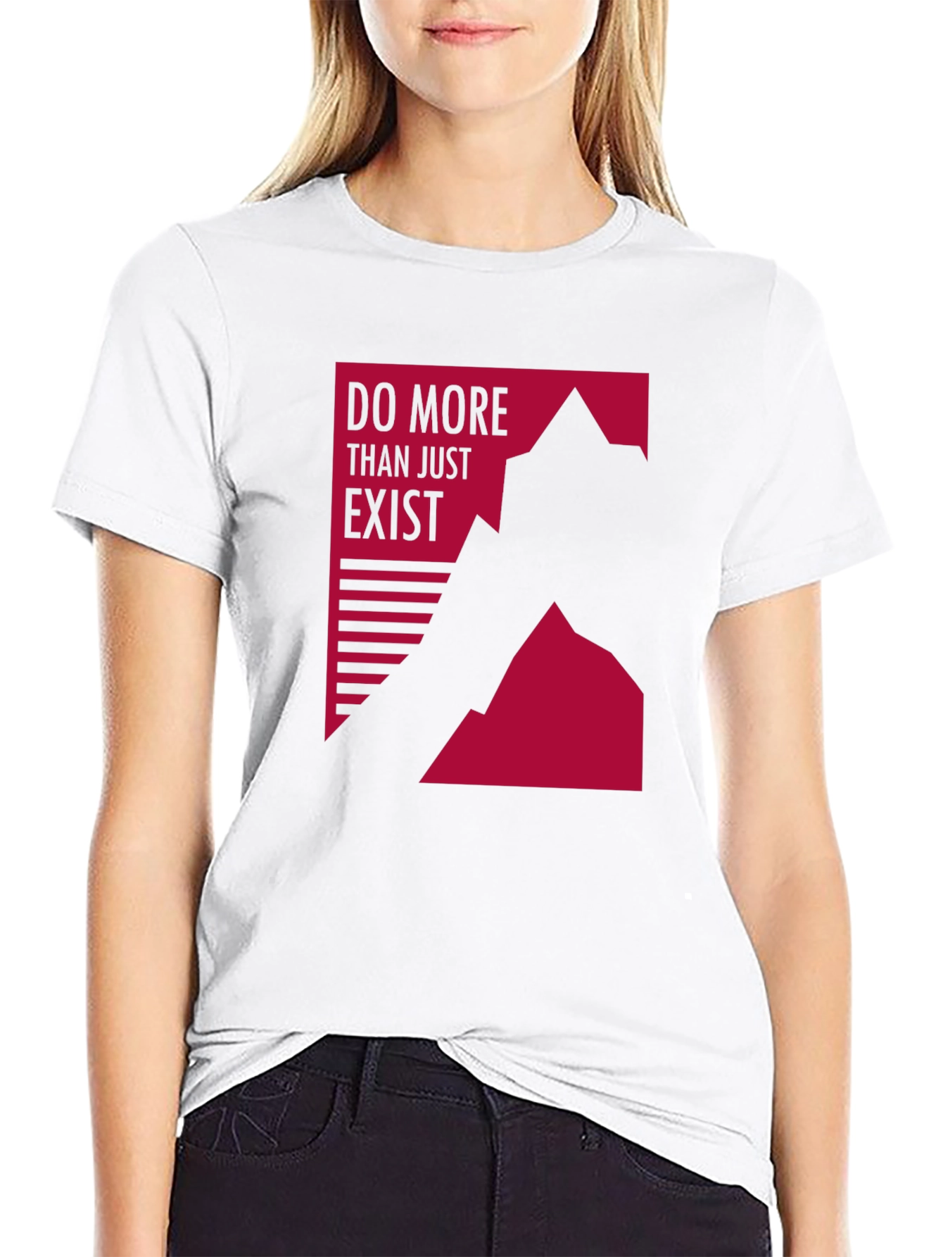 Motivational Graphic Tee - Do More Than Exist