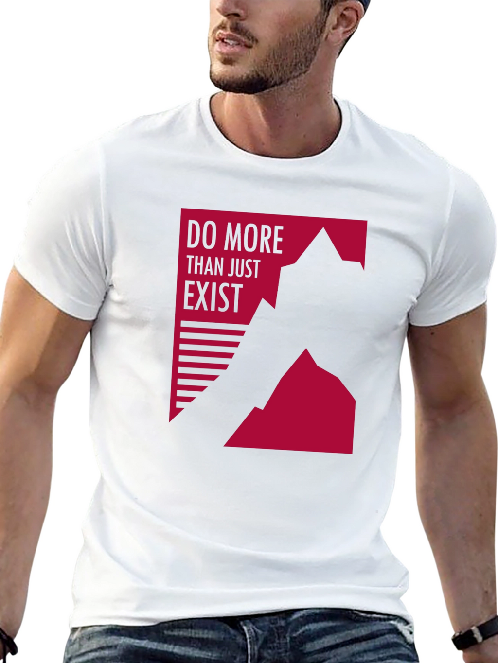 Motivational Graphic Tee - Do More Than Exist
