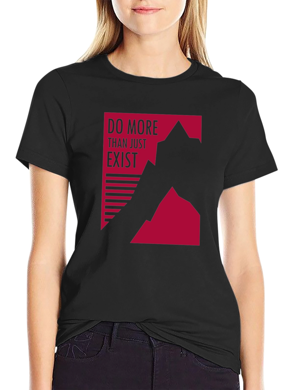 Motivational Graphic Tee - Do More Than Exist