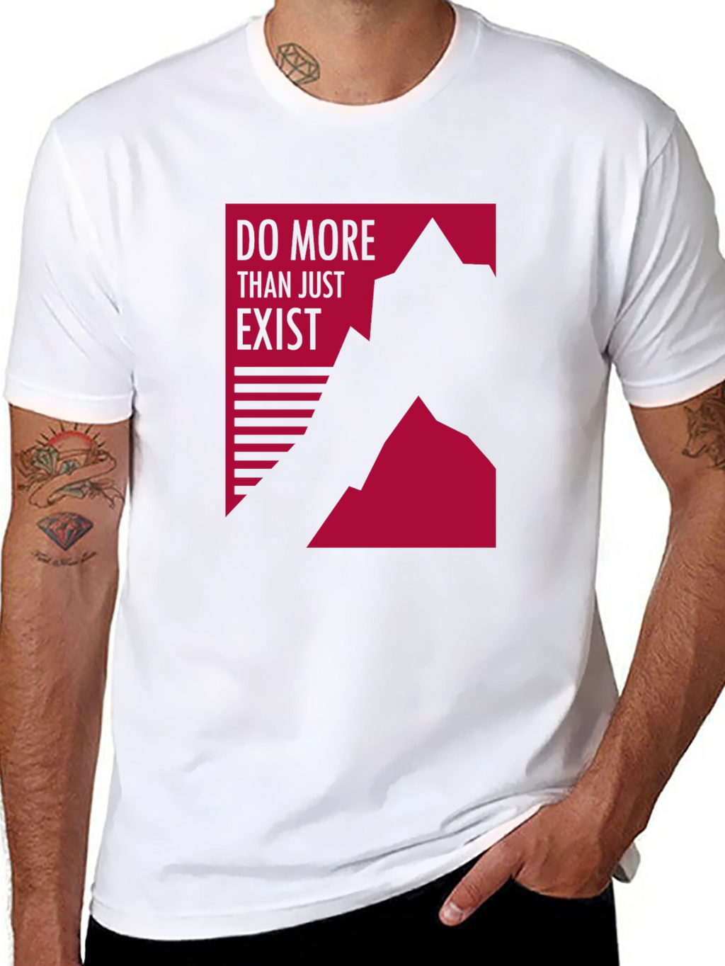 Motivational Graphic Tee - Do More Than Exist