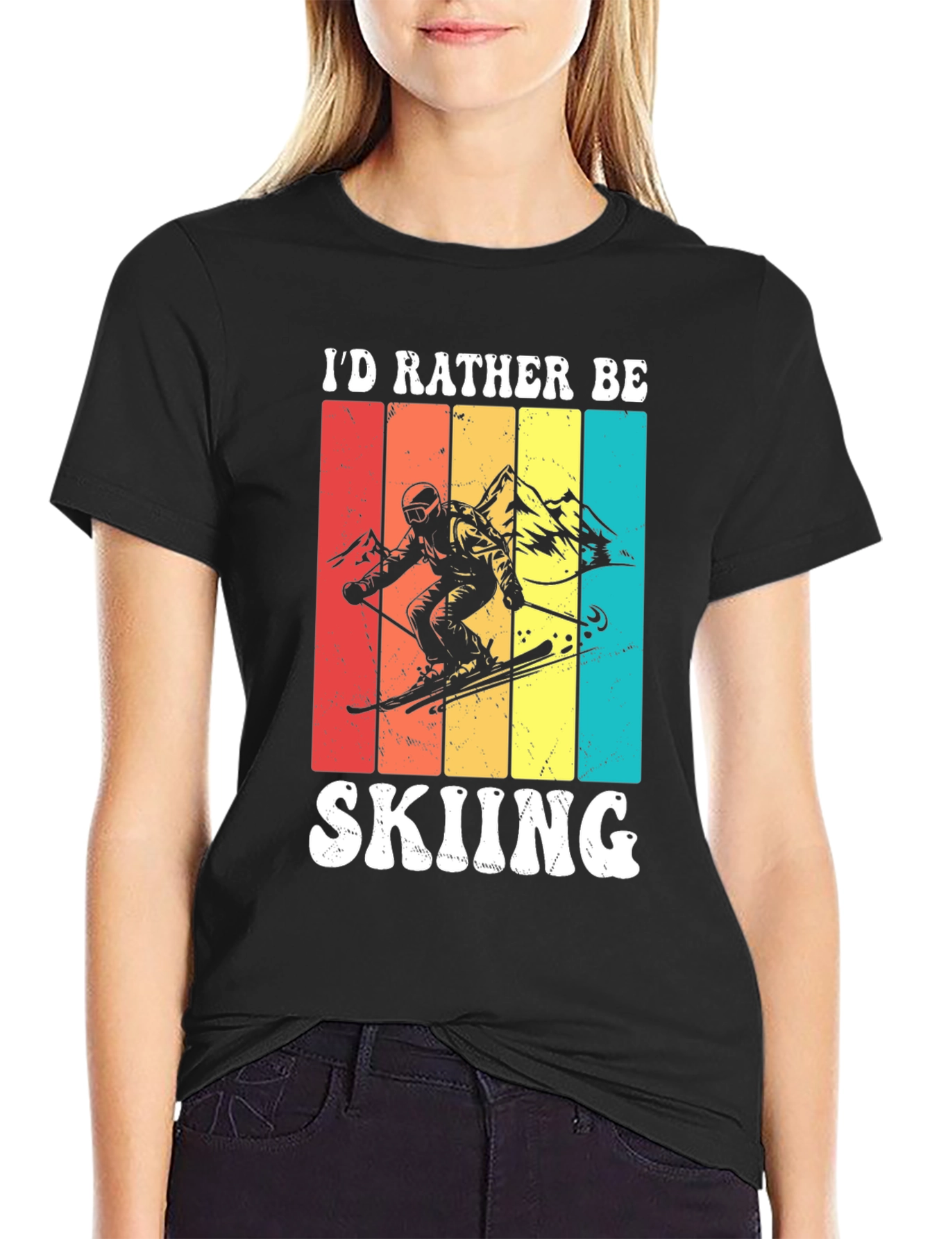 Id Rather Be Skiing T-Shirt