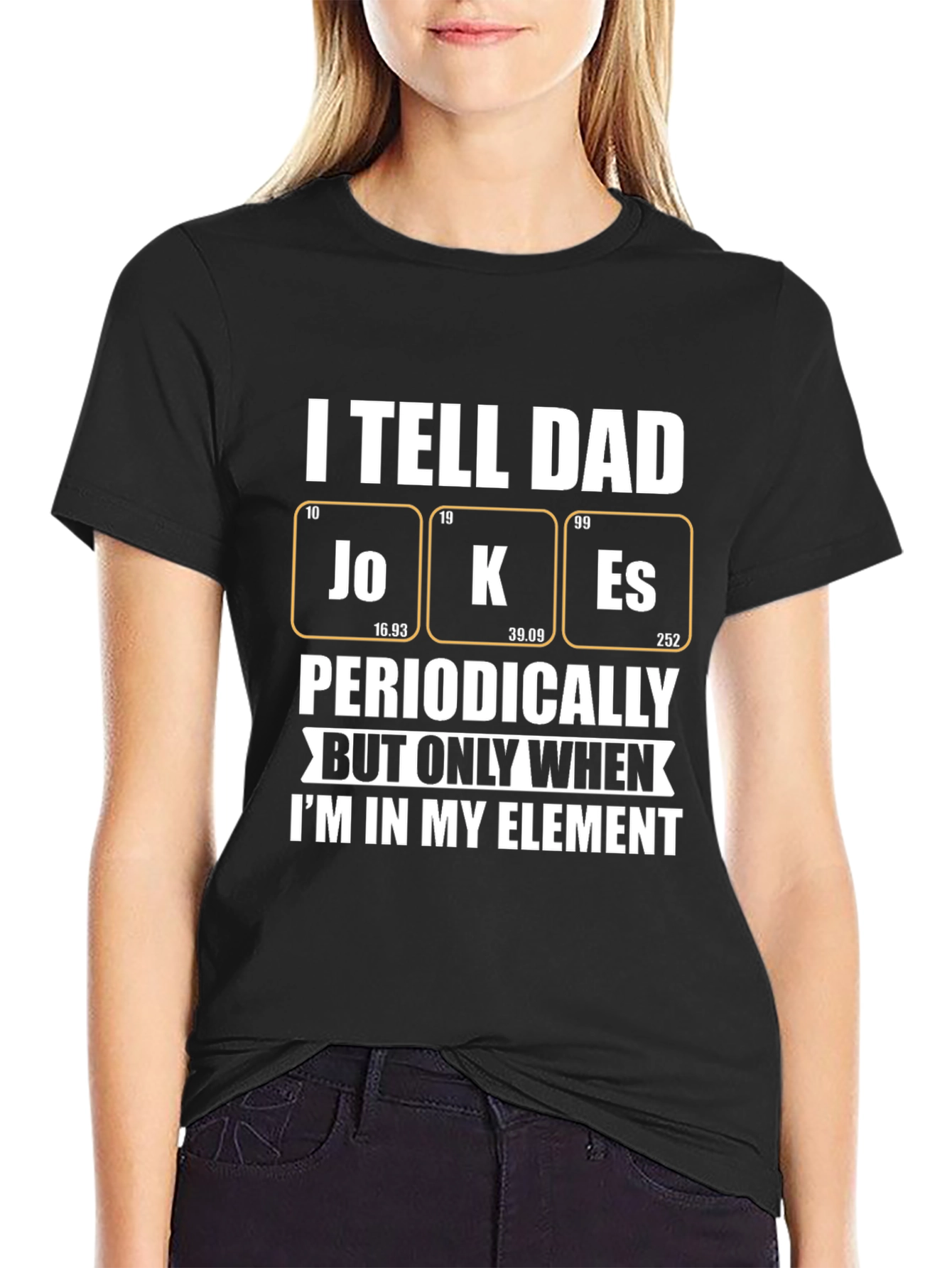 Dad Jokes T-Shirt - Periodic Table of Humor
