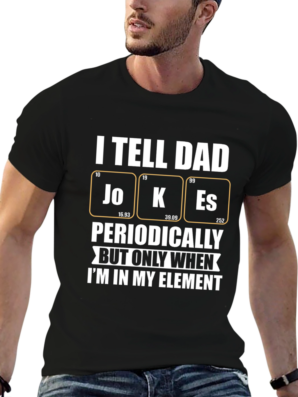 Dad Jokes T-Shirt - Periodic Table of Humor