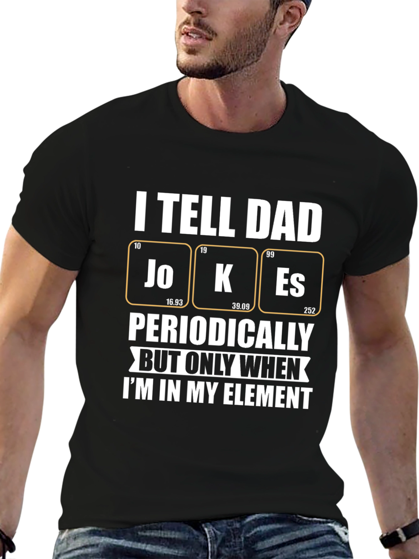Dad Jokes T-Shirt - Periodic Table of Humor