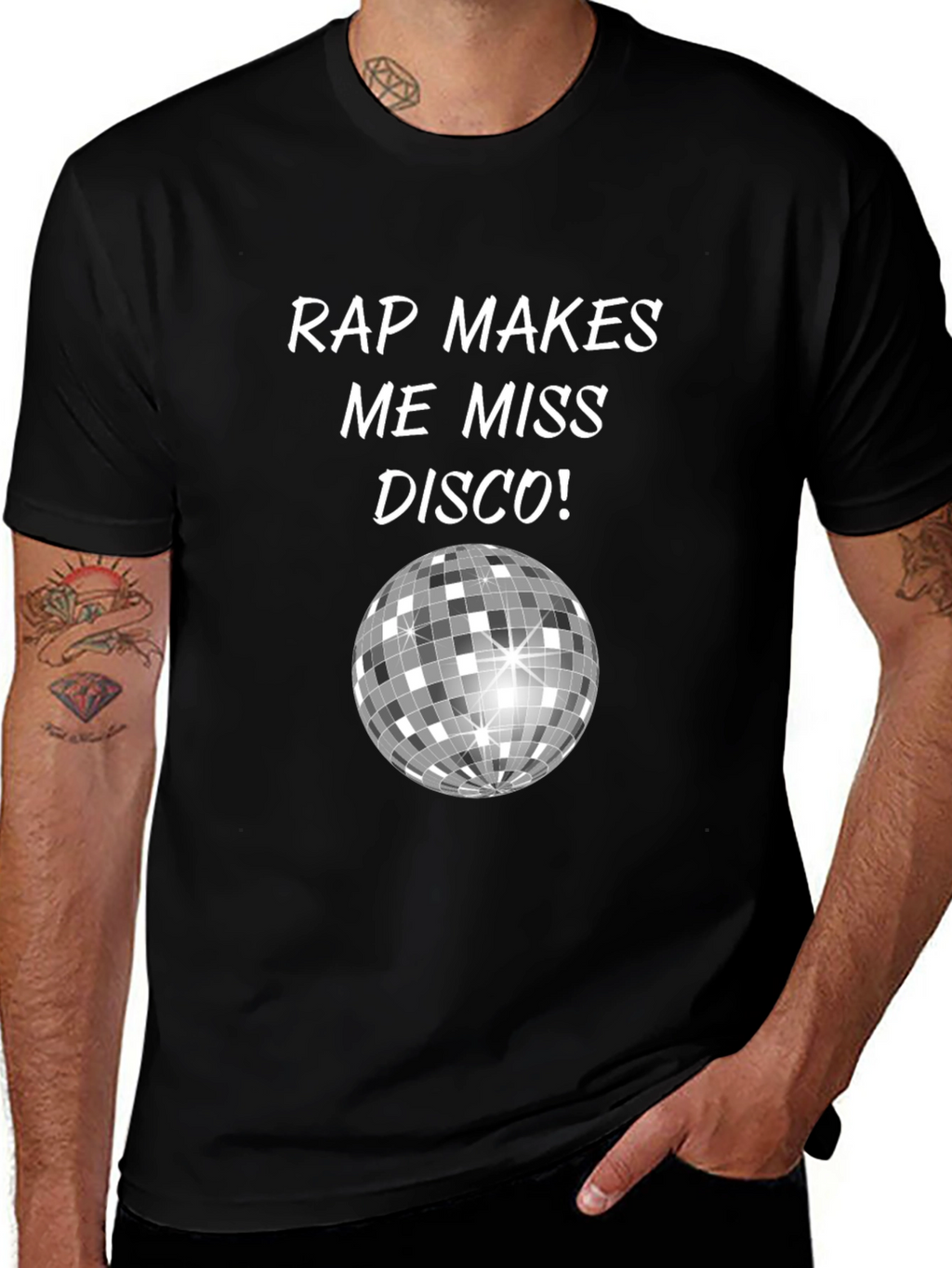 Rap Makes Me Miss Disco Black T-Shirt