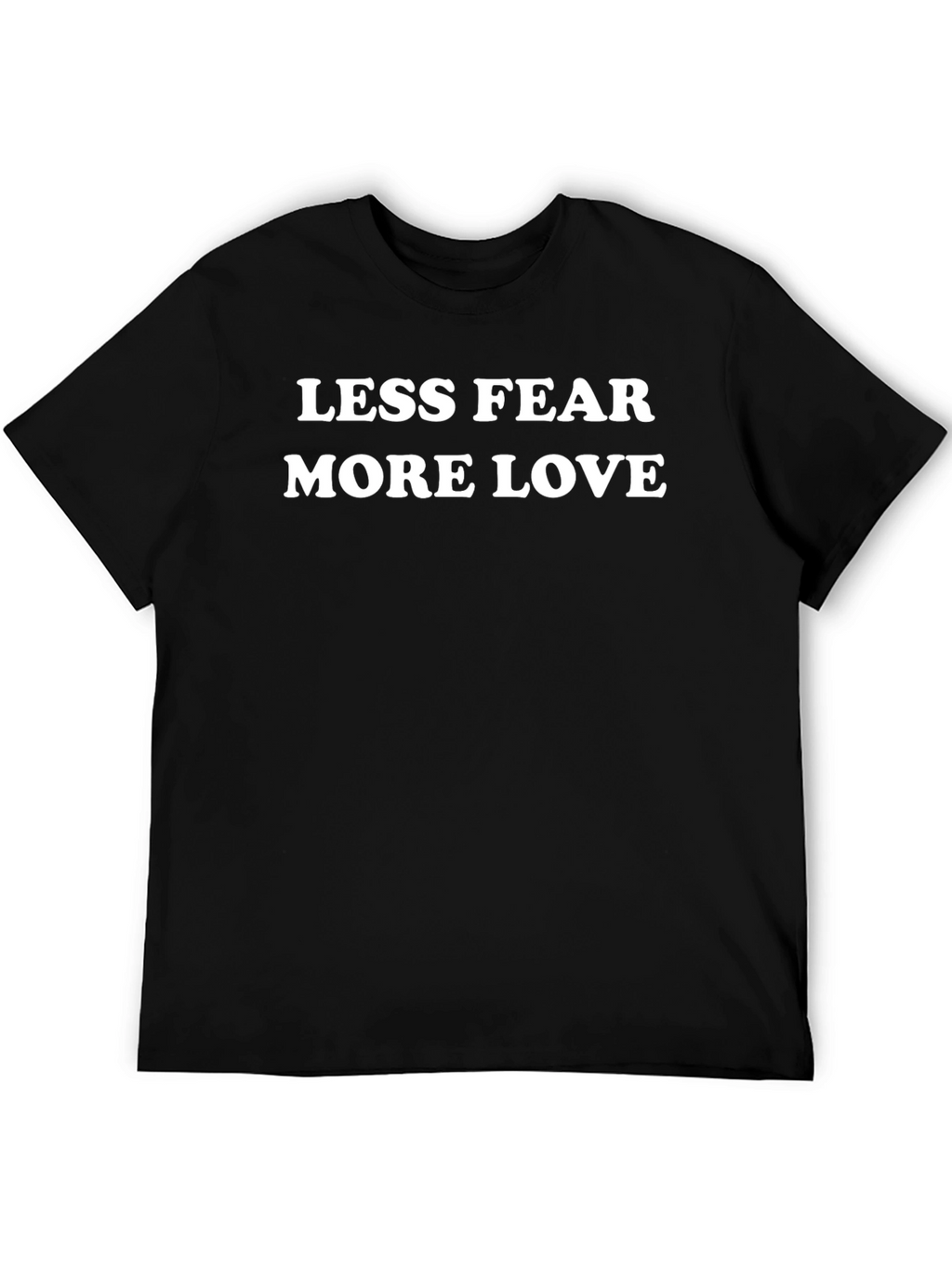Less Fear More Love Graphic Tee - Black