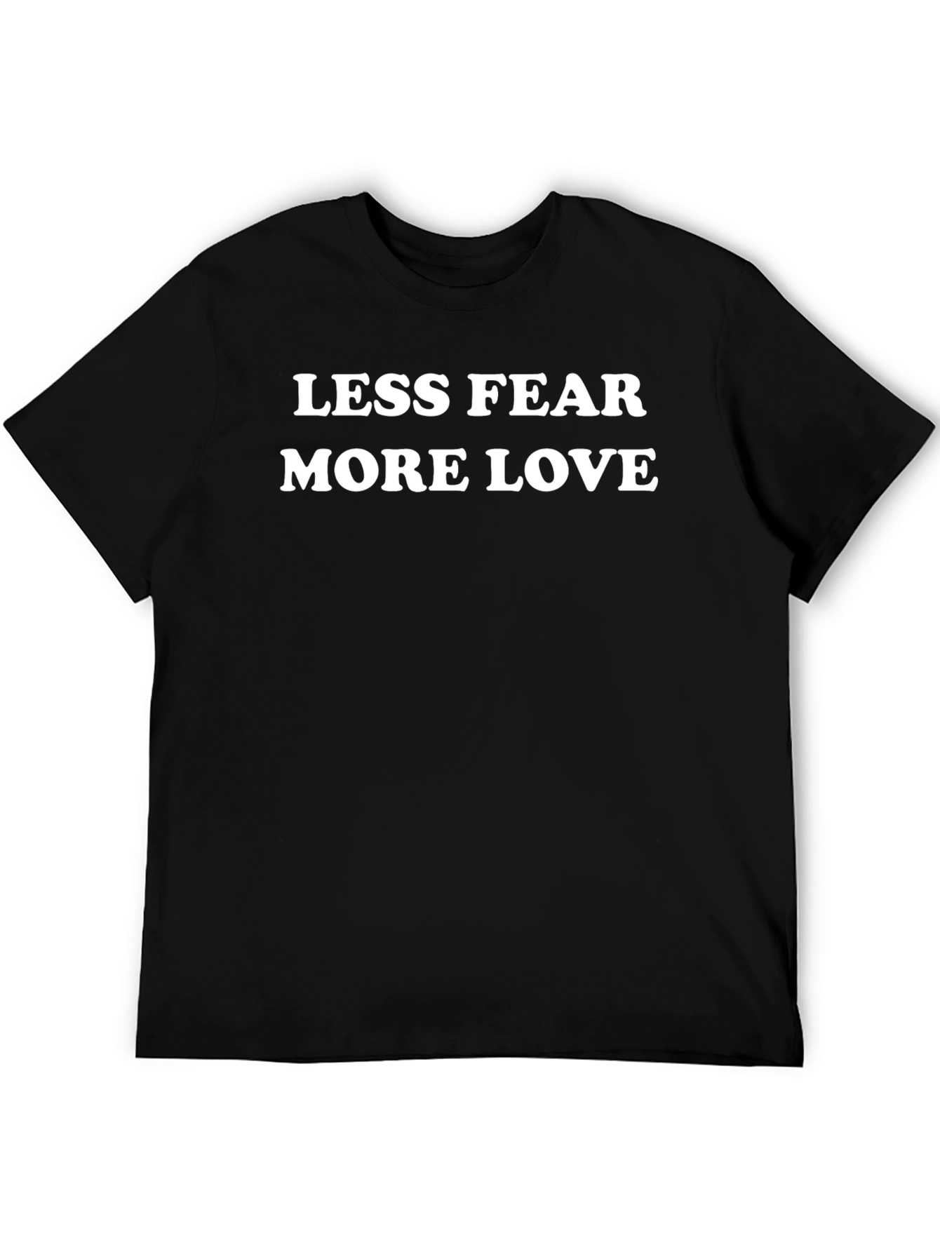 Less Fear More Love Graphic Tee - Black