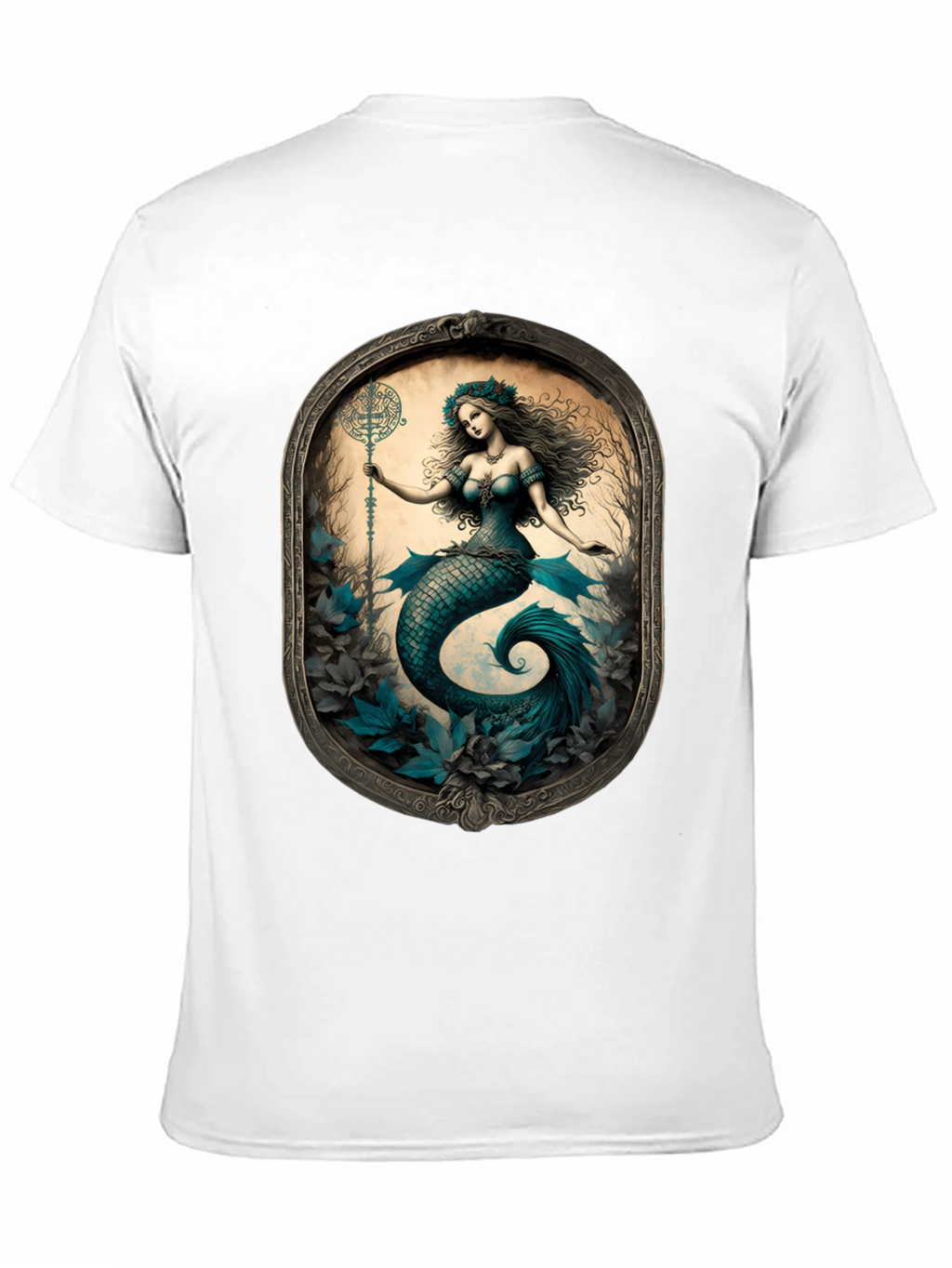 Mermaid Print Tee: Mythical Creature T-Shirt
