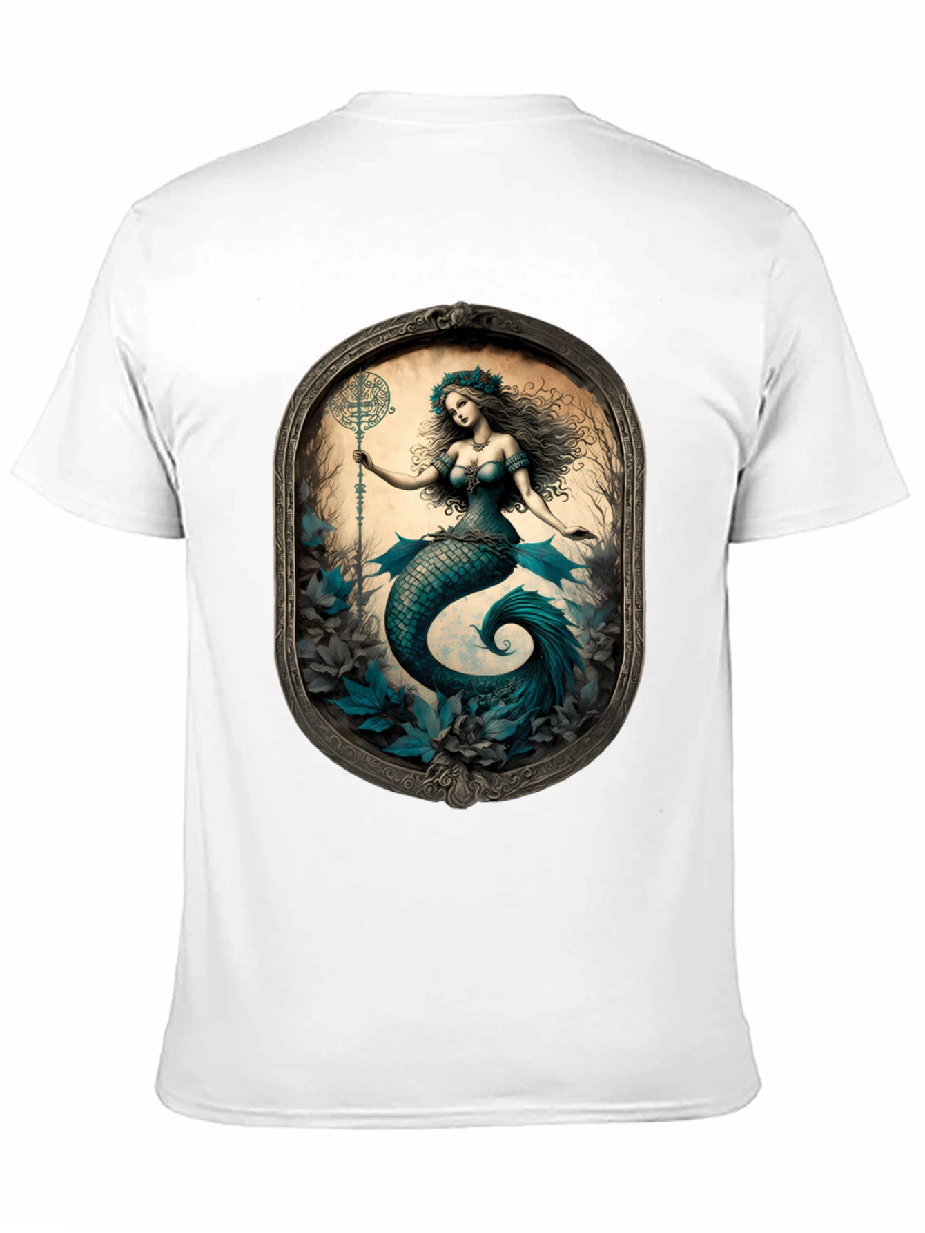 Mermaid Print Tee: Mythical Creature T-Shirt