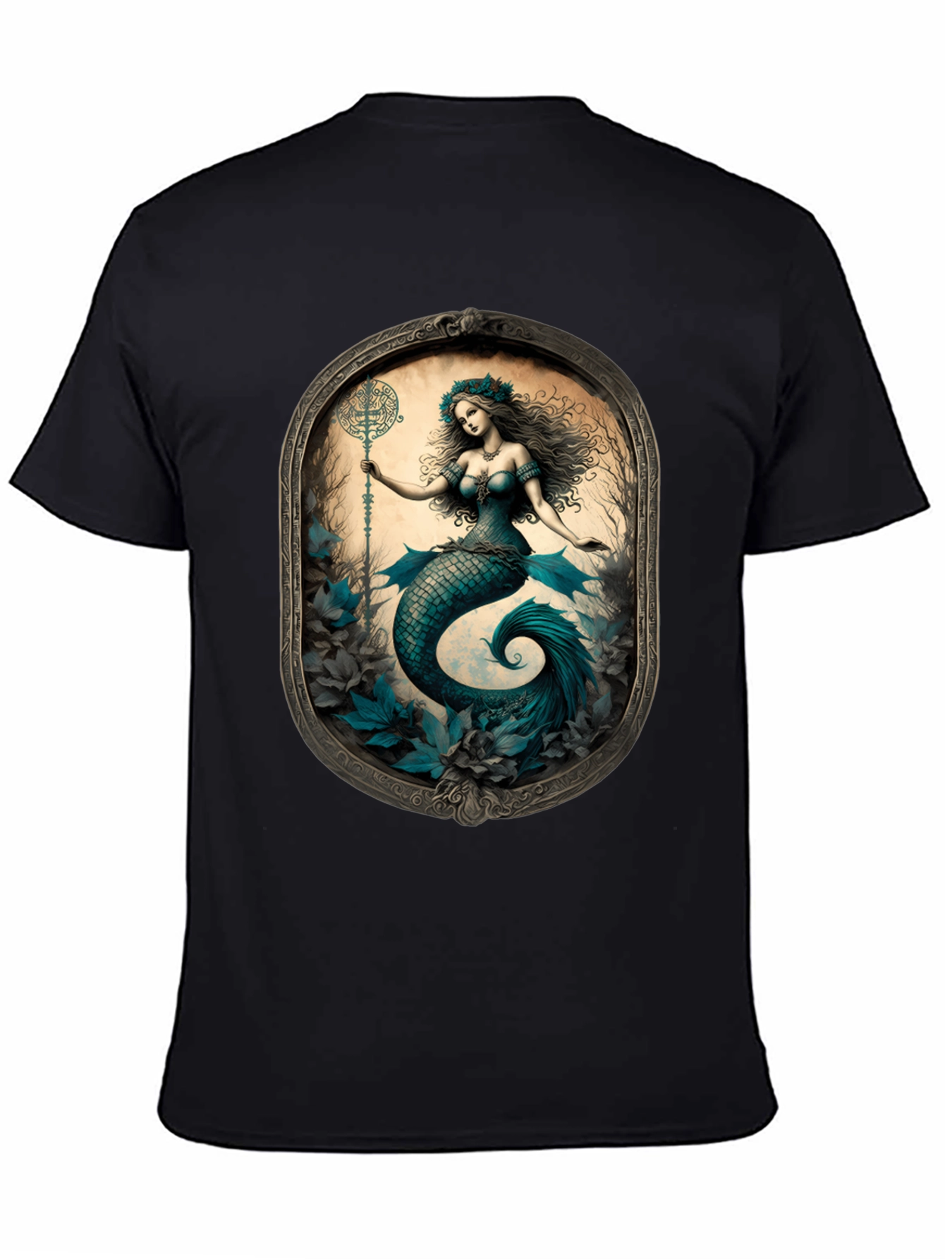 Mermaid Print Tee: Mythical Creature T-Shirt