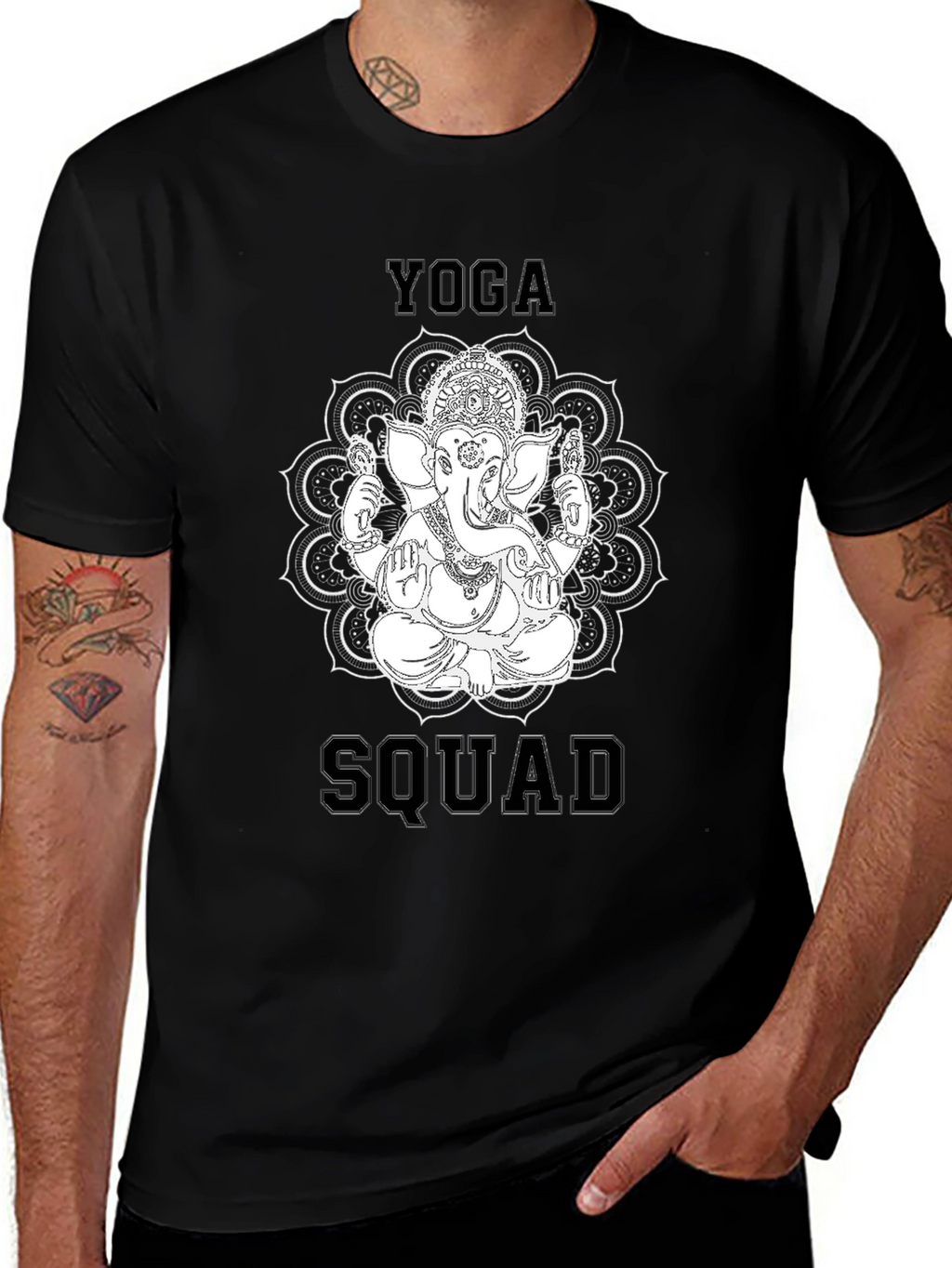 Yoga Squad Graphic T-Shirt - Black