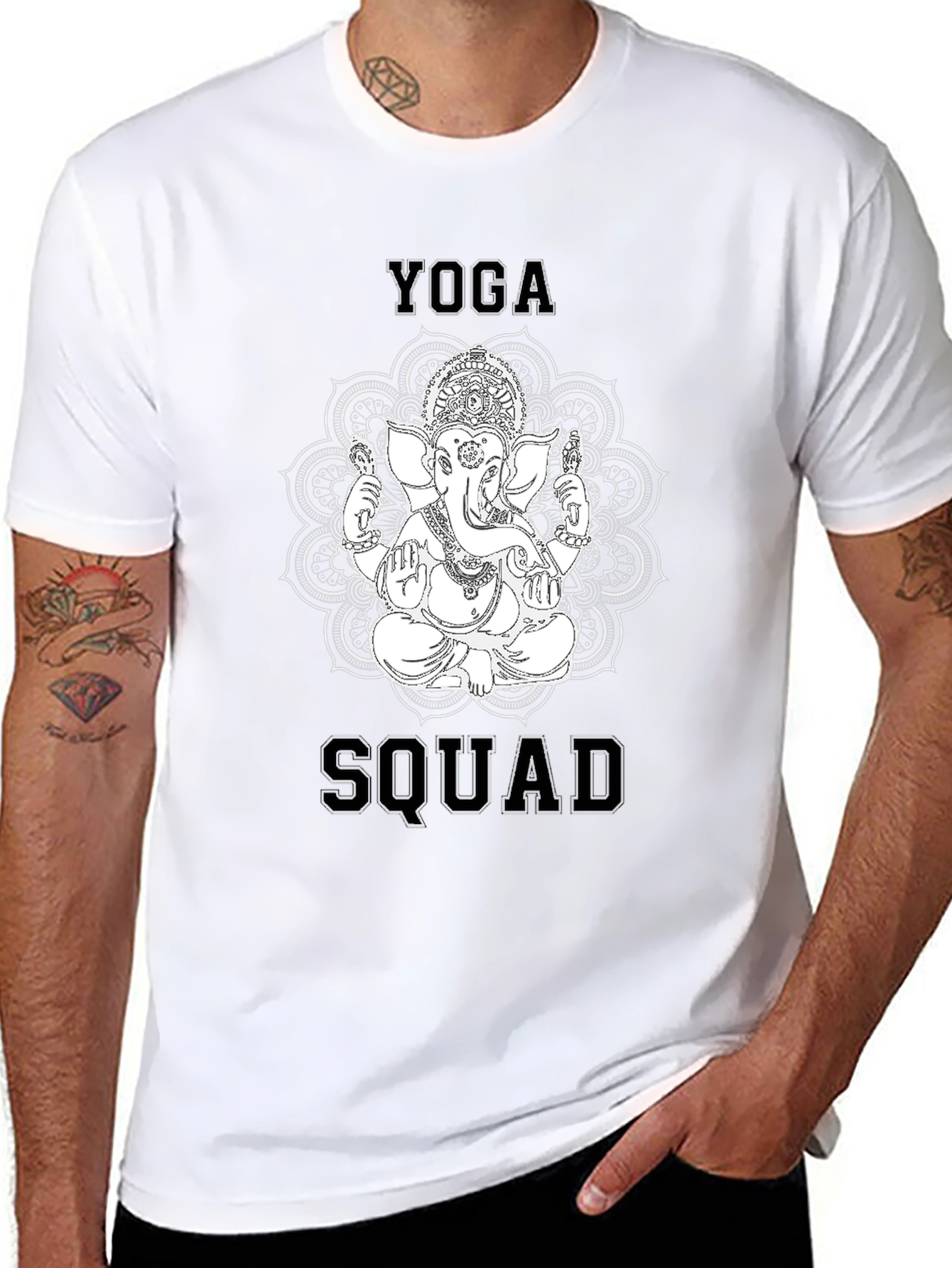Yoga Squad Graphic T-Shirt - Black