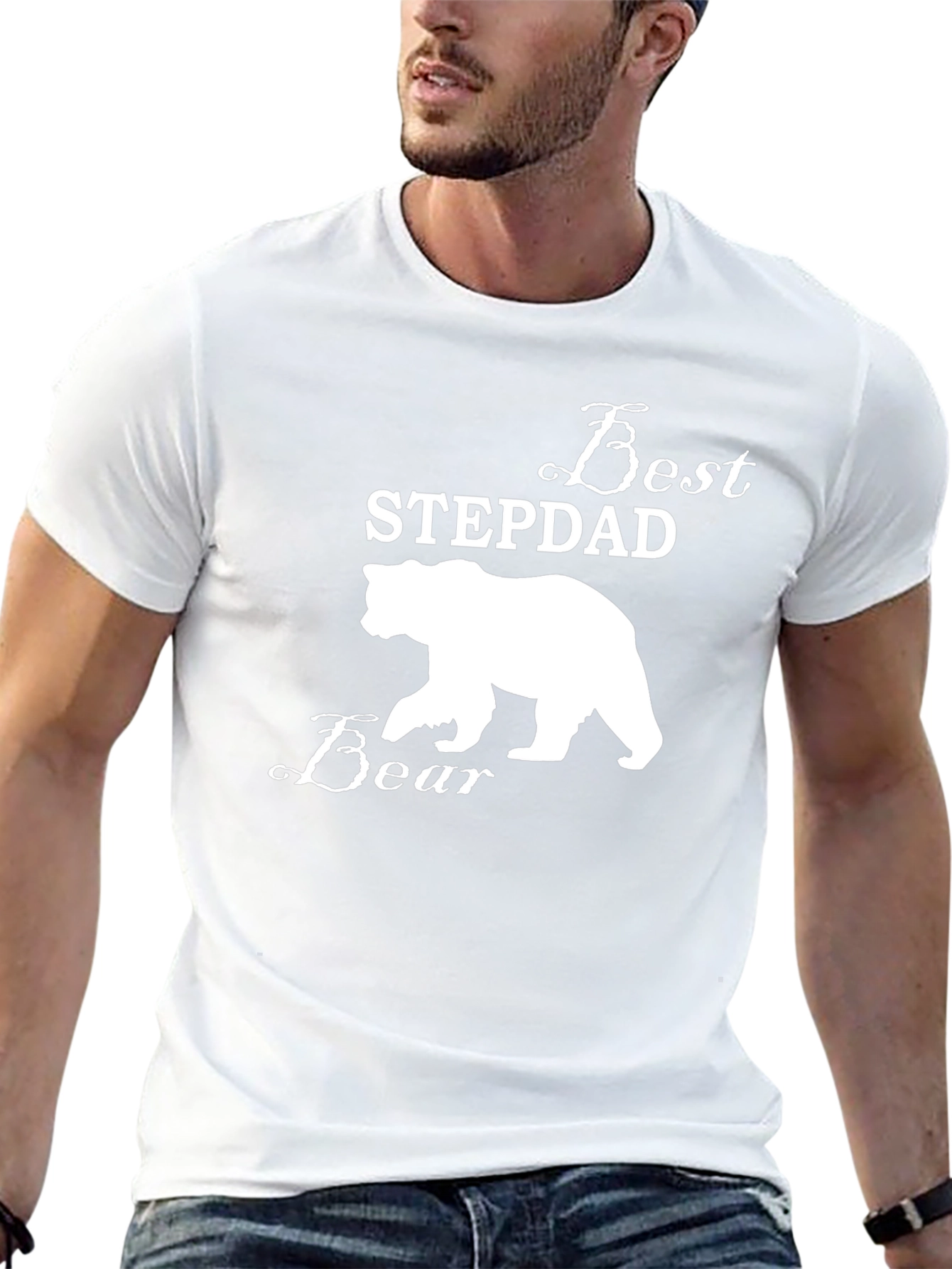 Best Stepdad Bear T-Shirt - Perfect Gift!