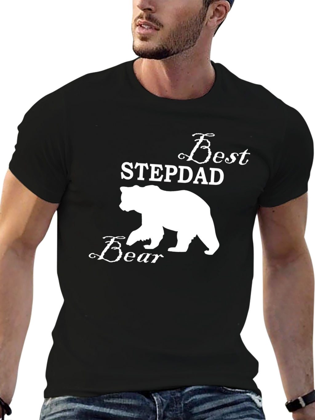 Best Stepdad Bear T-Shirt - Perfect Gift!
