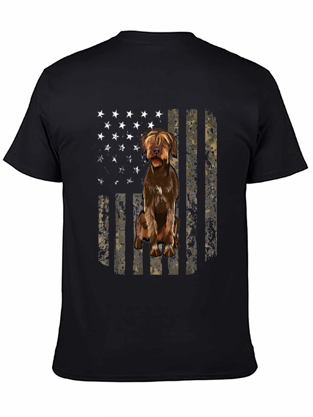 American Flag Dog T-Shirt