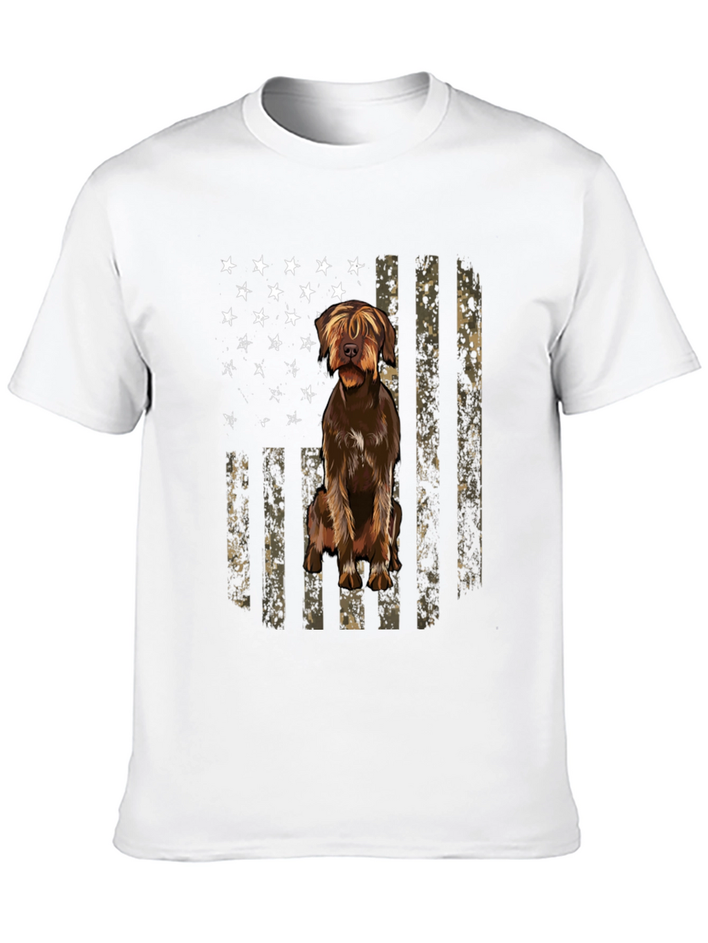 American Flag Dog T-Shirt