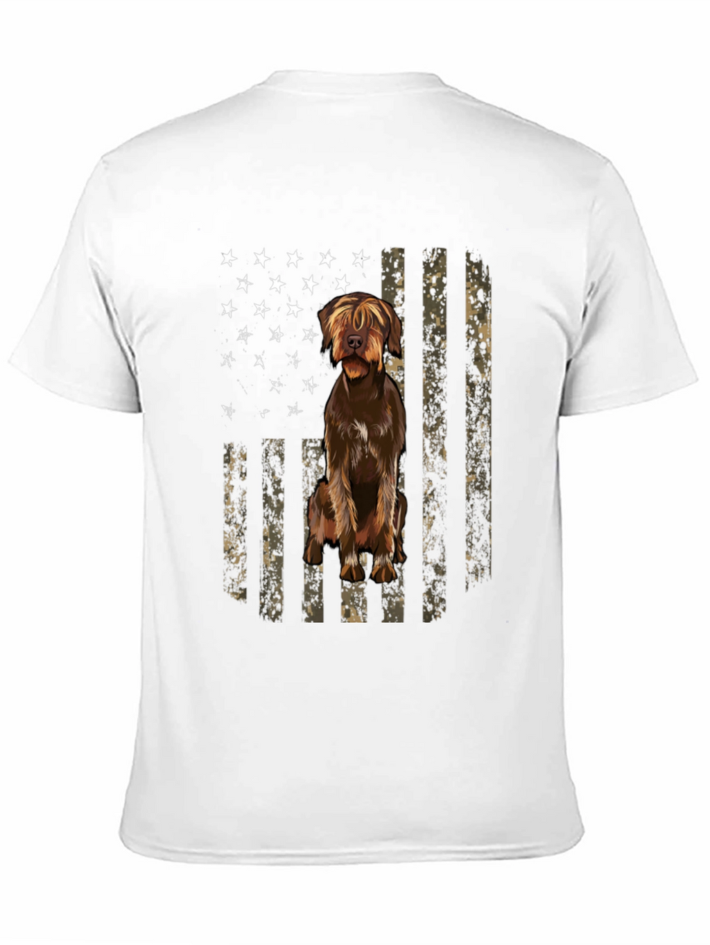 American Flag Dog T-Shirt