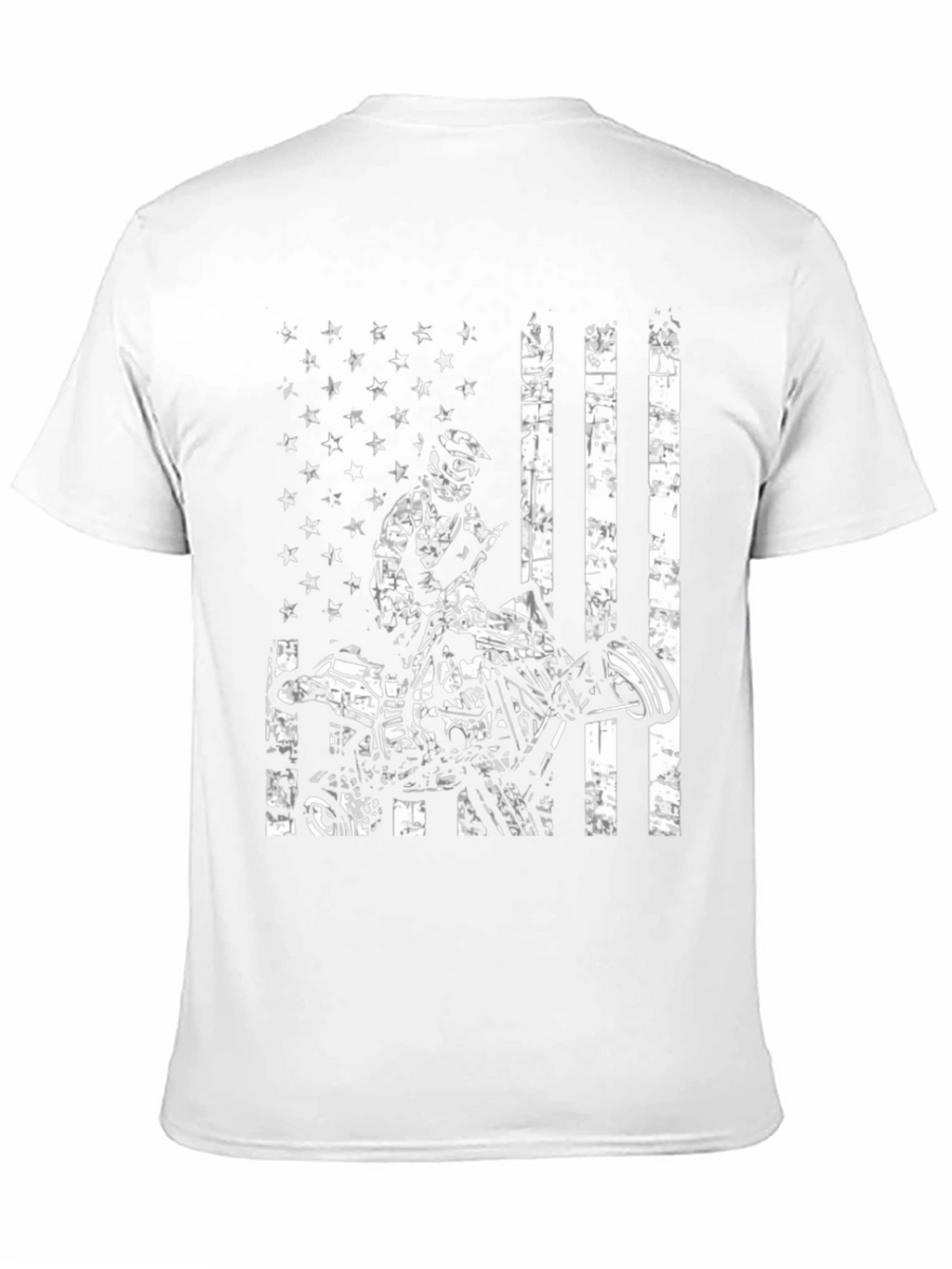 ATV Rider American Flag Graphic Tee