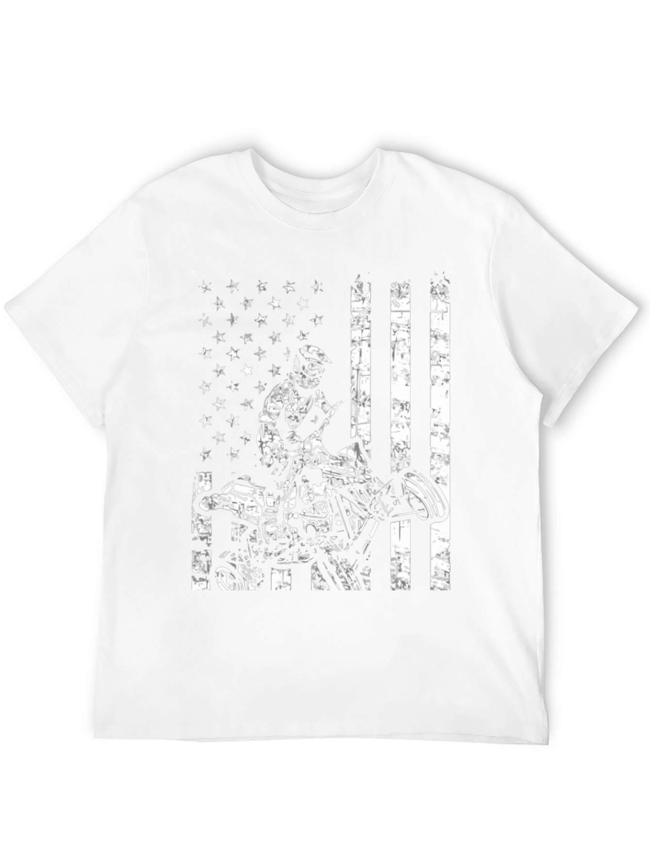 ATV Rider American Flag Graphic Tee