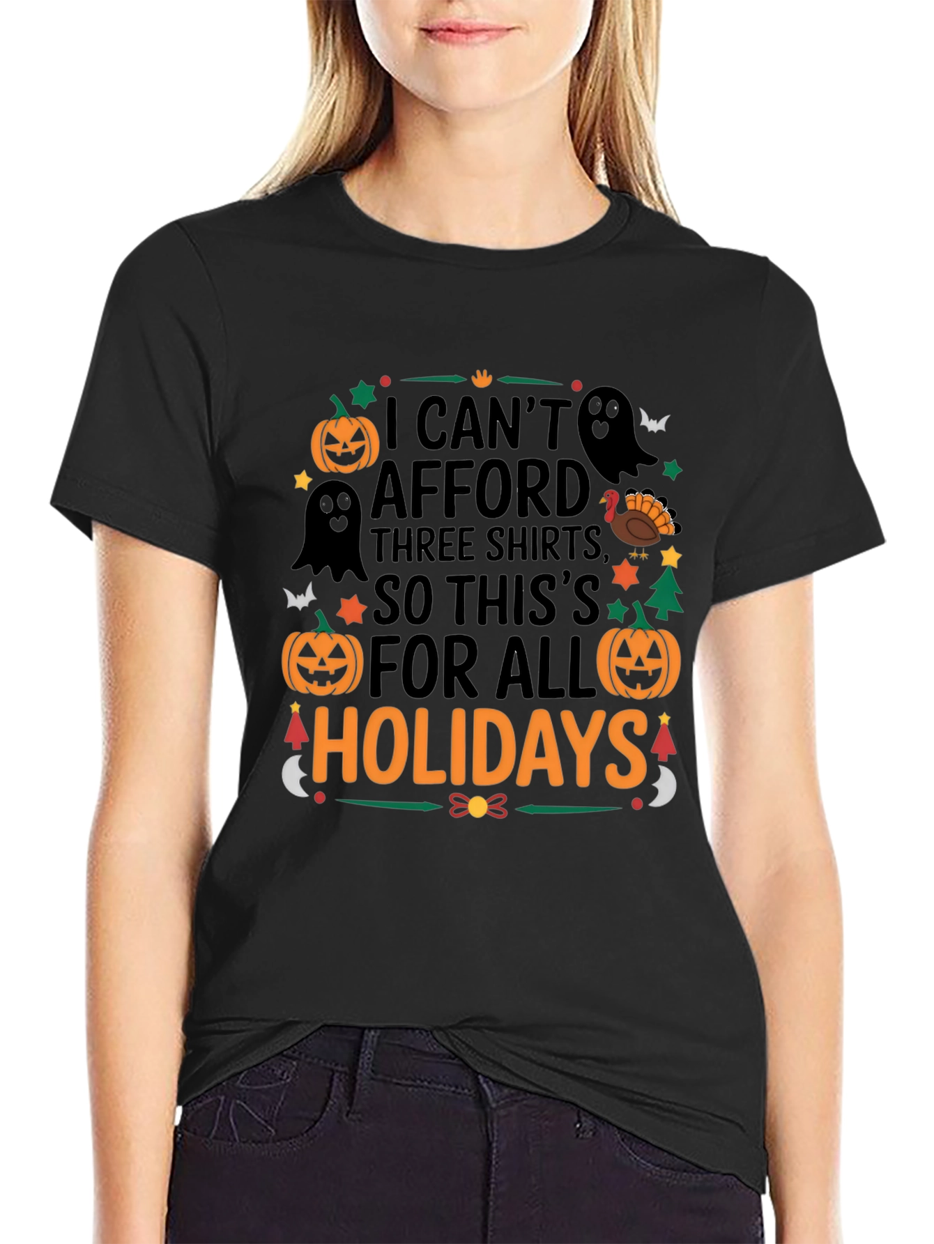 Funny Holiday Shirt - I Cant Afford Three Shirts