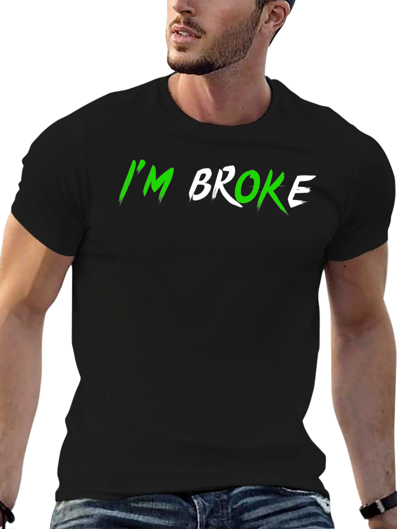 Im Broke Black T-Shirt