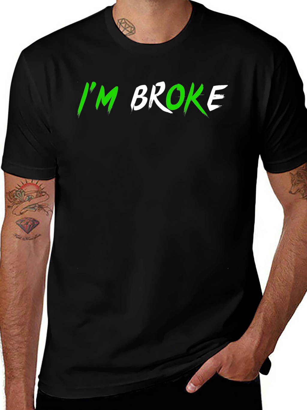 Im Broke Black T-Shirt