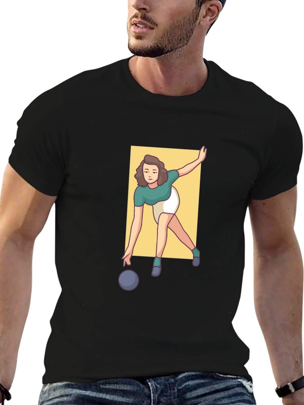 Bowling Graphic Tee - Strike Style!