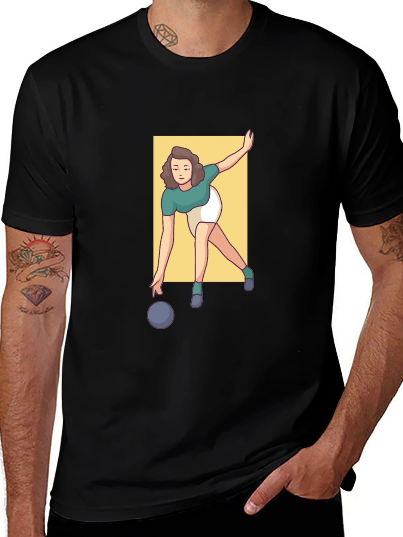 Bowling Graphic Tee - Strike Style!