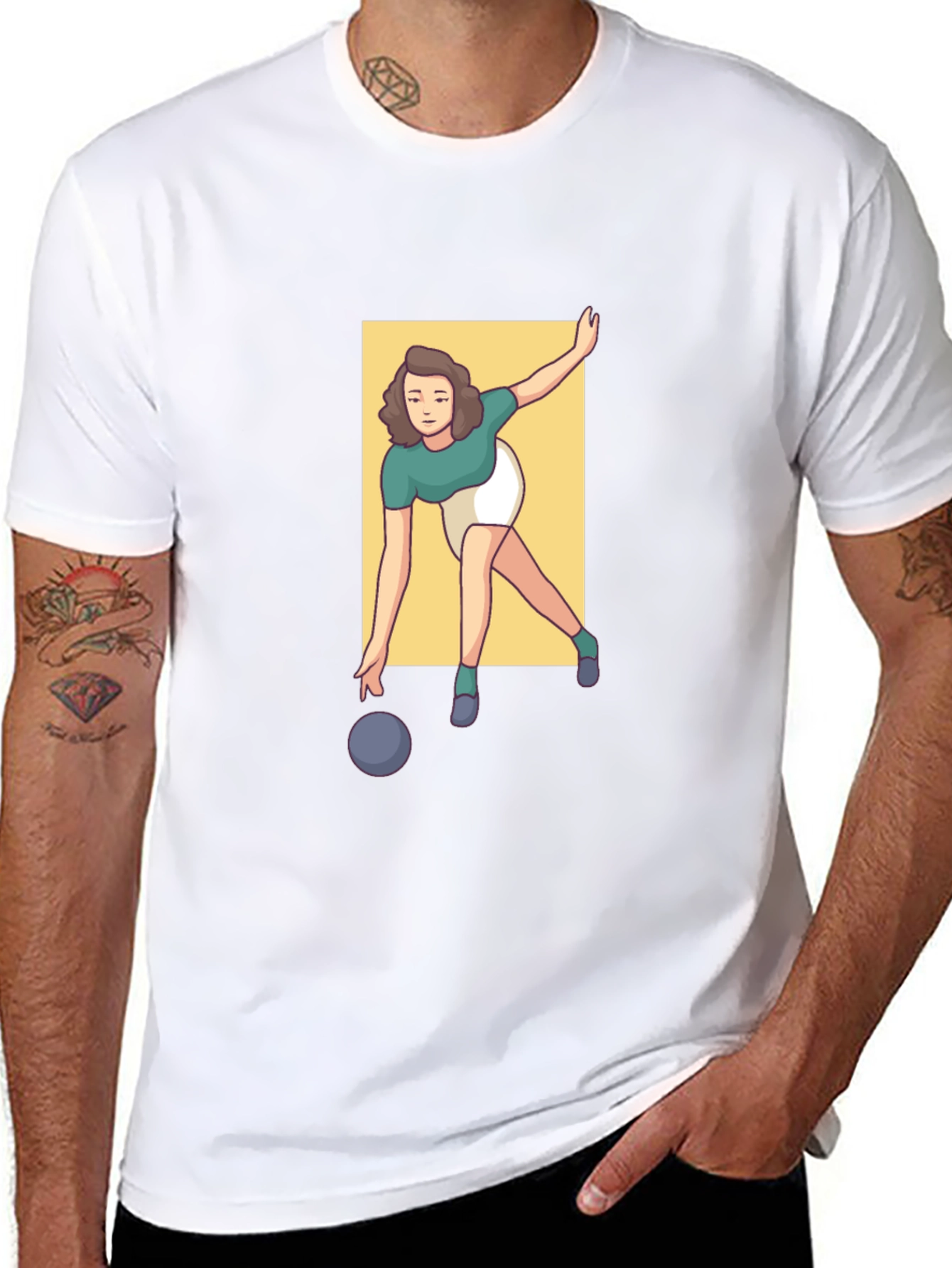 Bowling Graphic Tee - Strike Style!