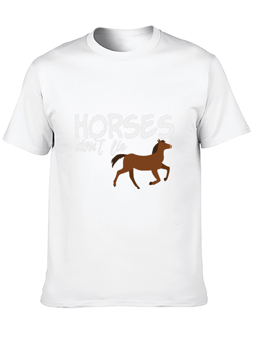 Horses Dont Lie Graphic T-Shirt - Black