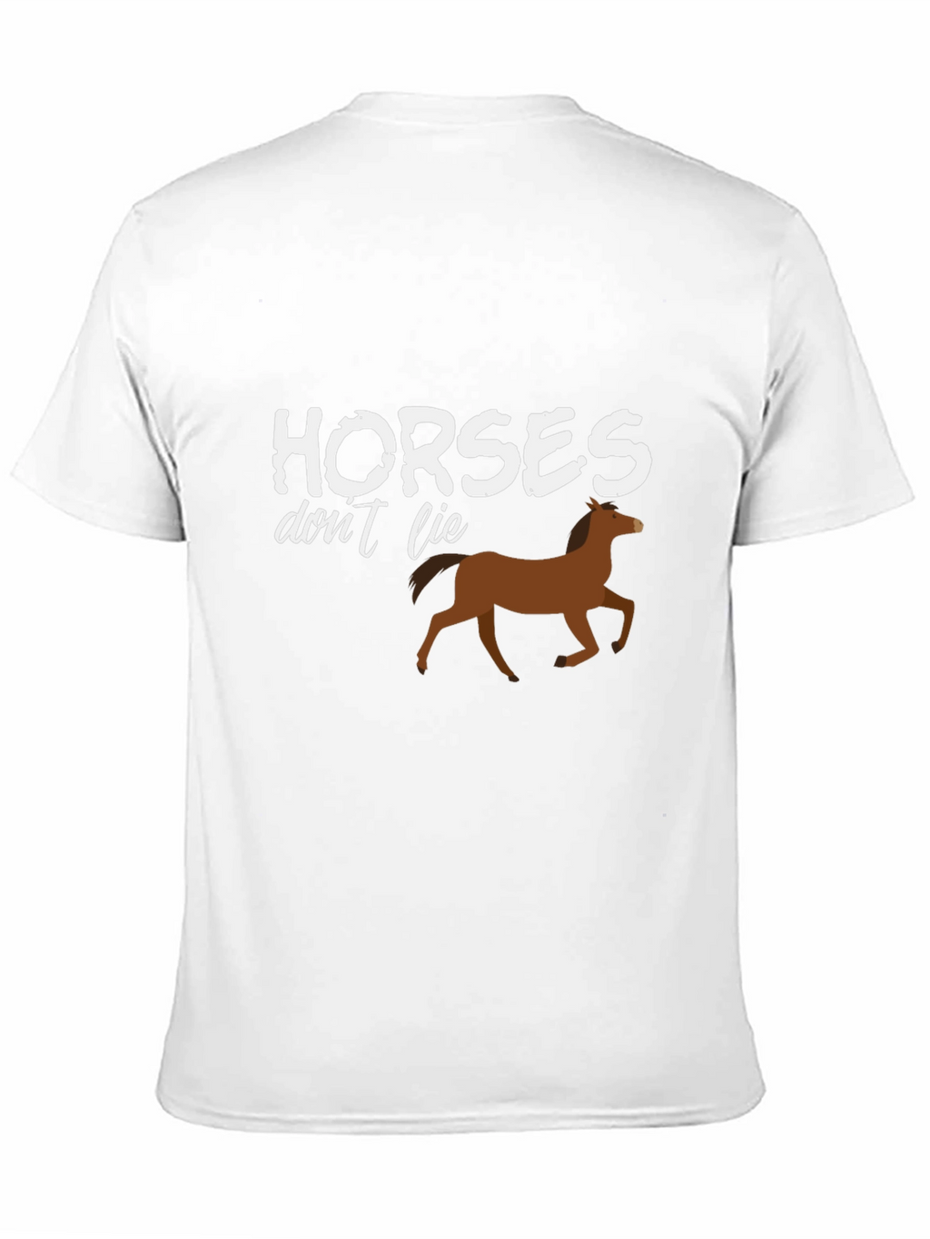 Horses Dont Lie Graphic T-Shirt - Black