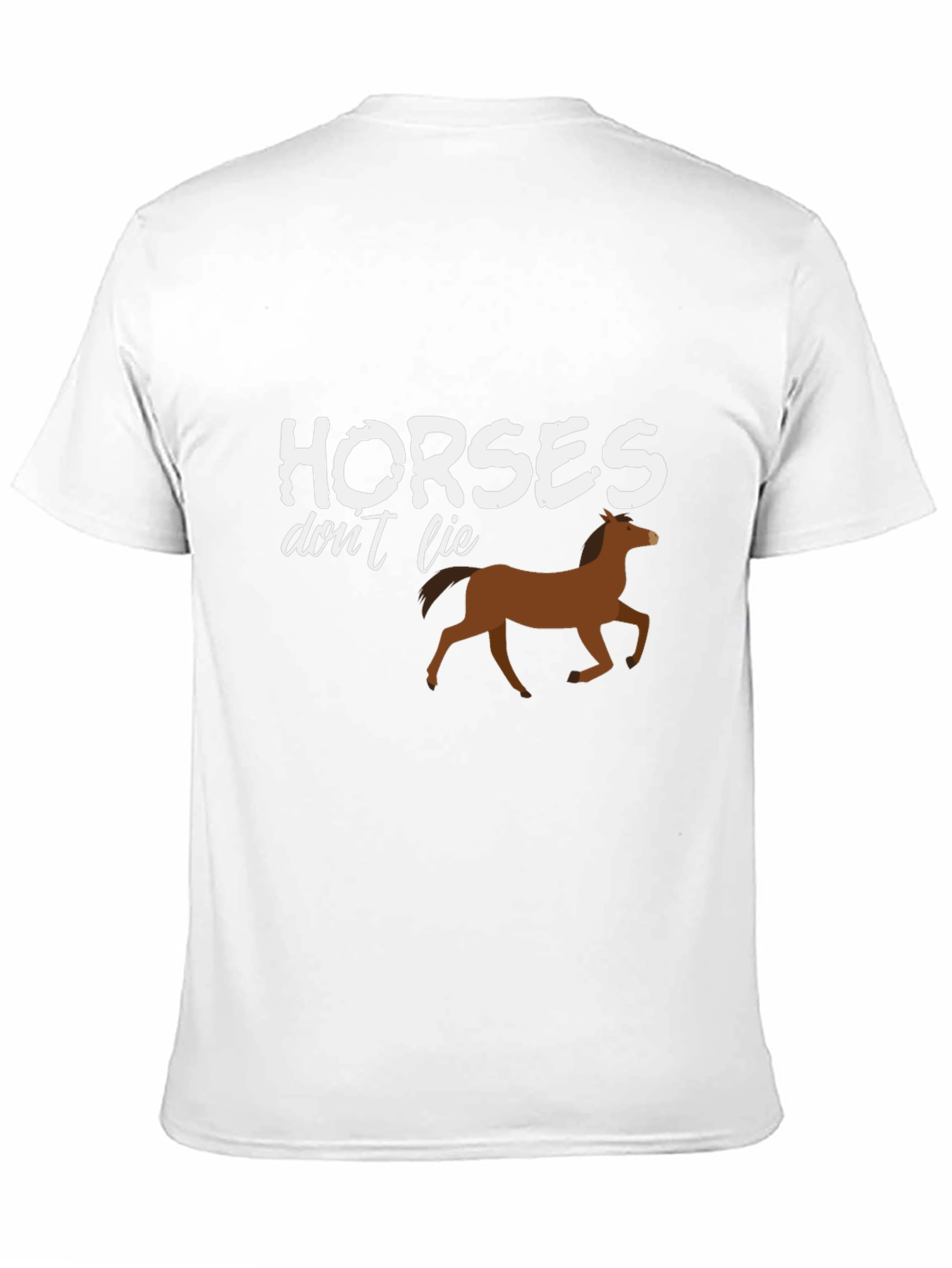 Horses Dont Lie Graphic T-Shirt - Black