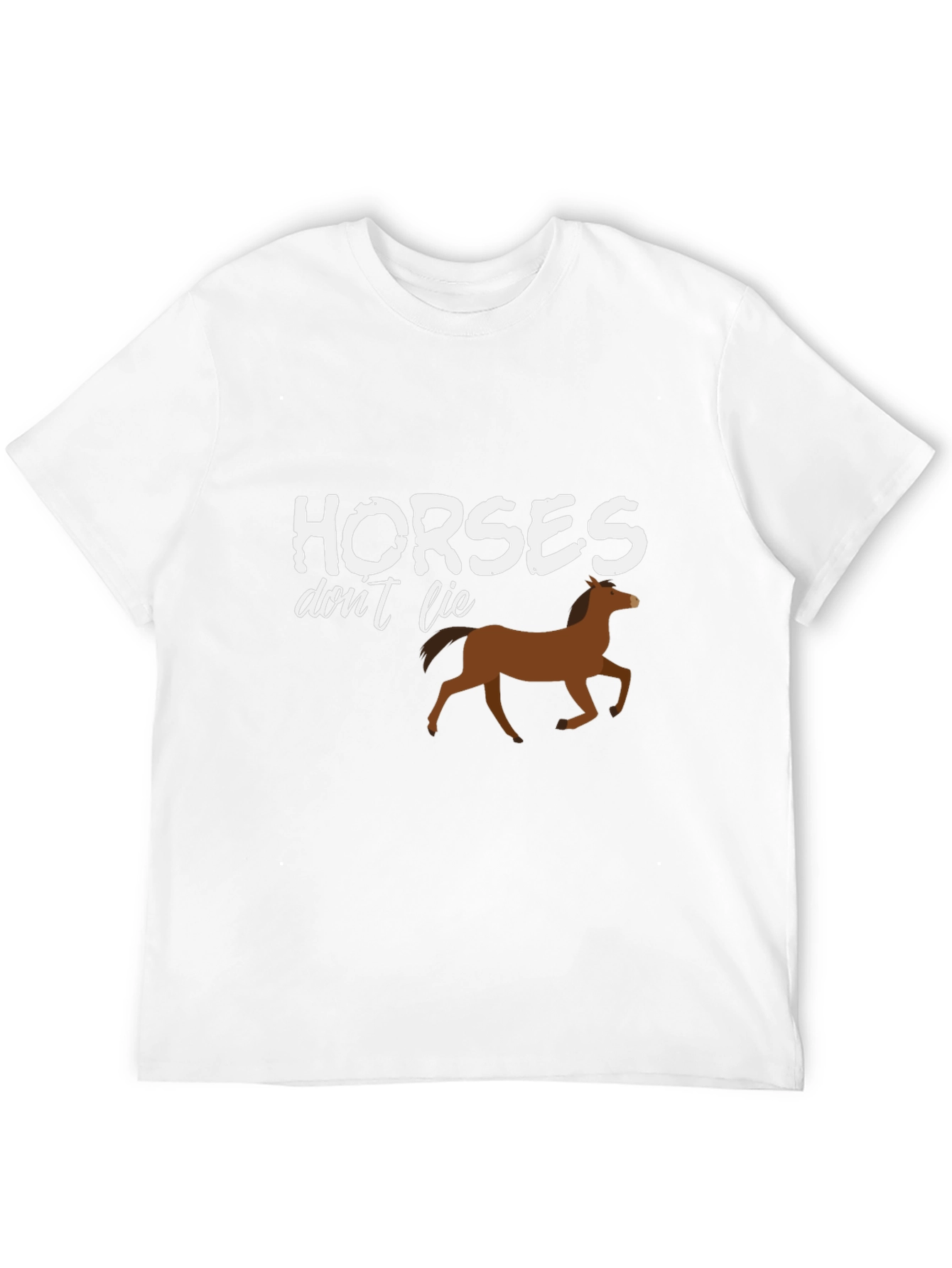 Horses Dont Lie Graphic T-Shirt - Black