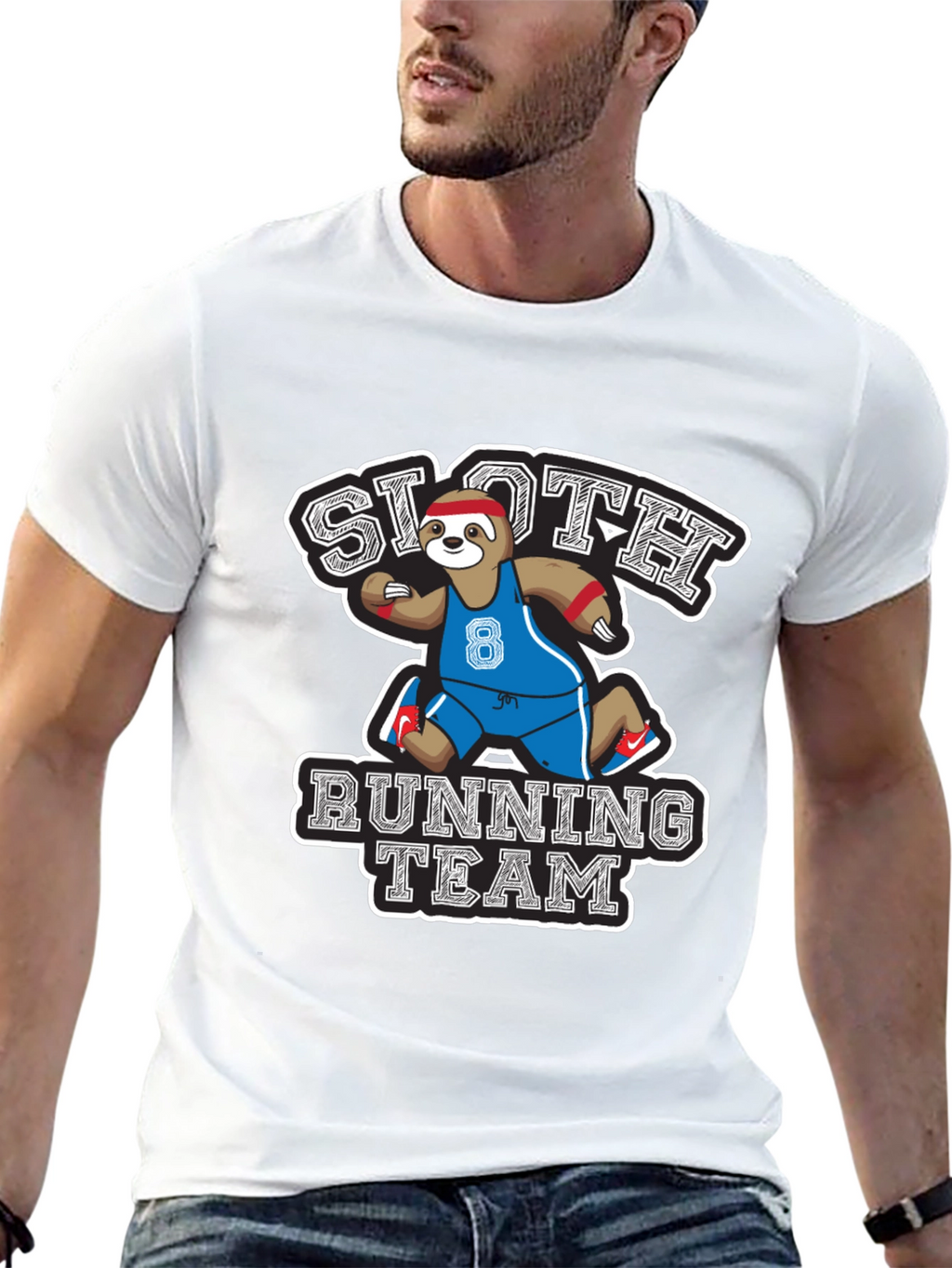 Sloth Running Team Graphic T-Shirt