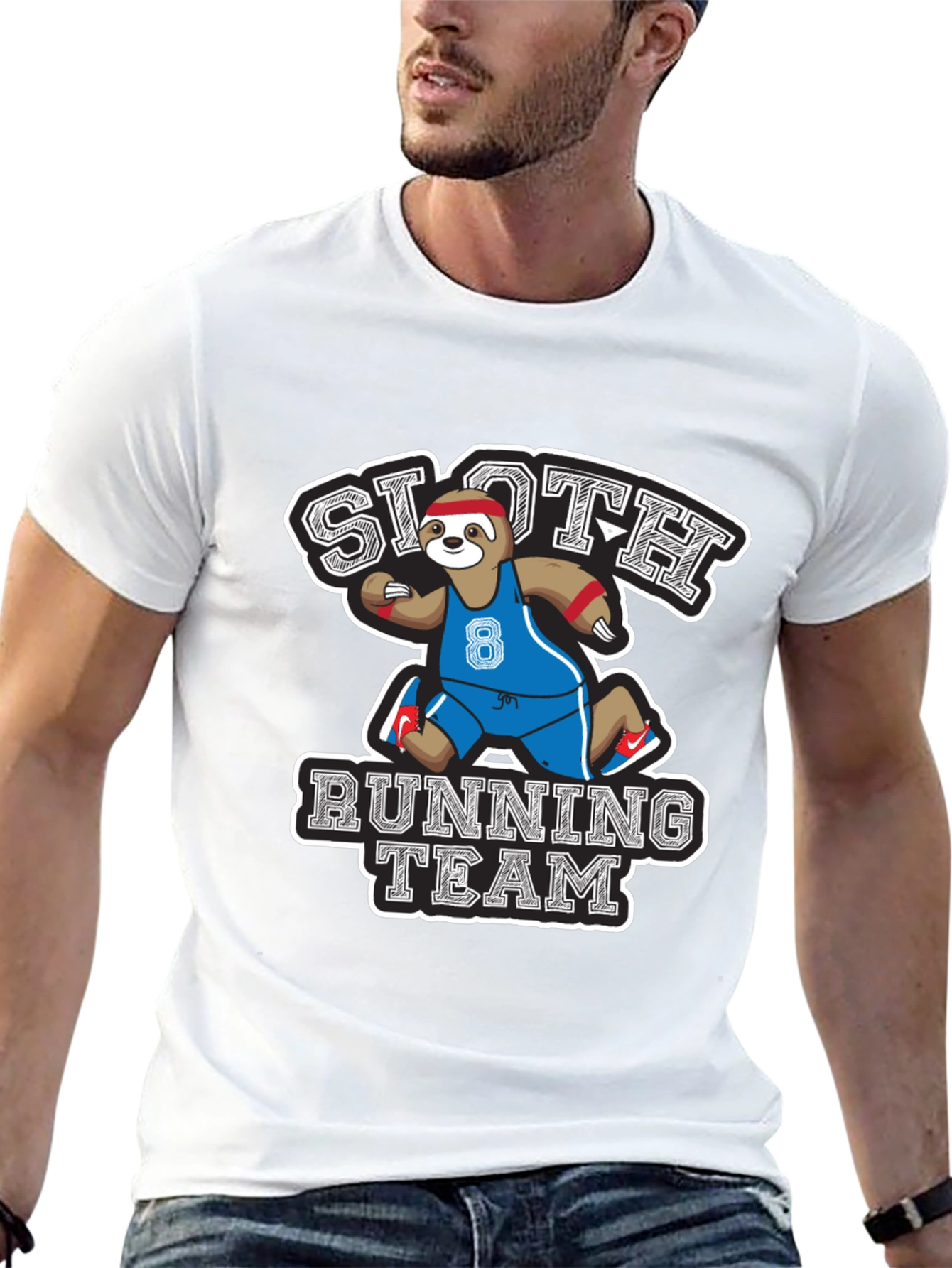 Sloth Running Team Graphic T-Shirt
