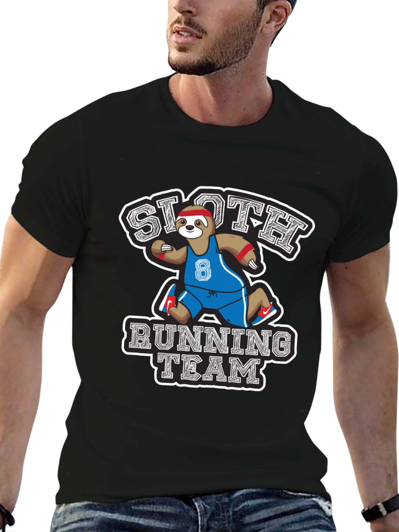 Sloth Running Team Graphic T-Shirt