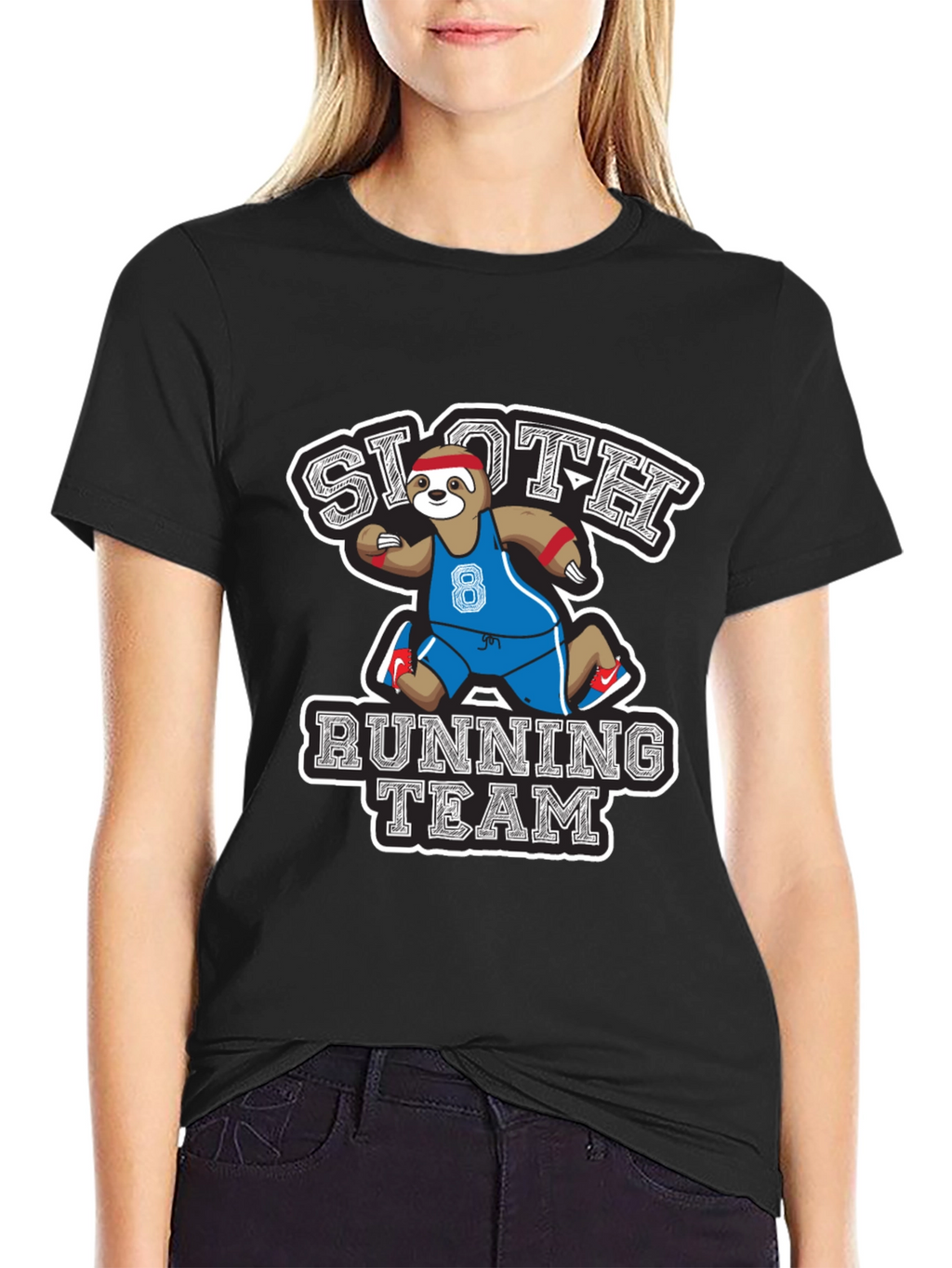 Sloth Running Team Graphic T-Shirt