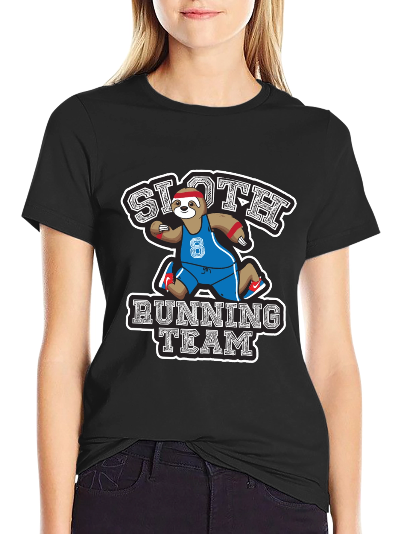 Sloth Running Team Graphic T-Shirt