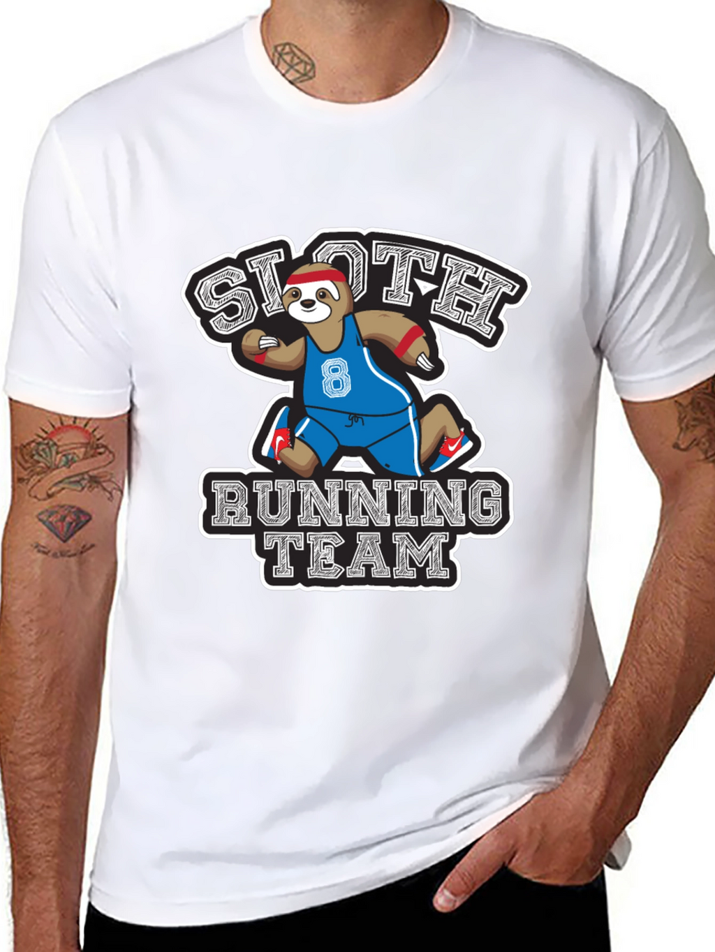 Sloth Running Team Graphic T-Shirt