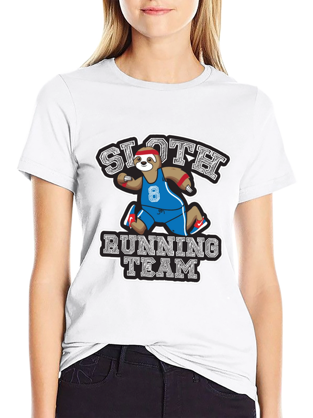 Sloth Running Team Graphic T-Shirt