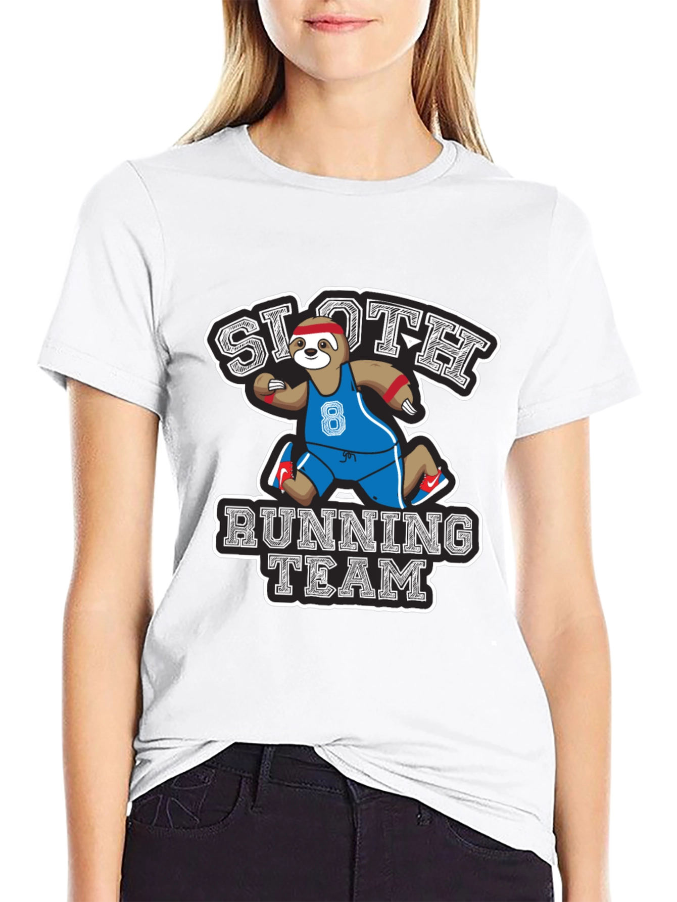 Sloth Running Team Graphic T-Shirt