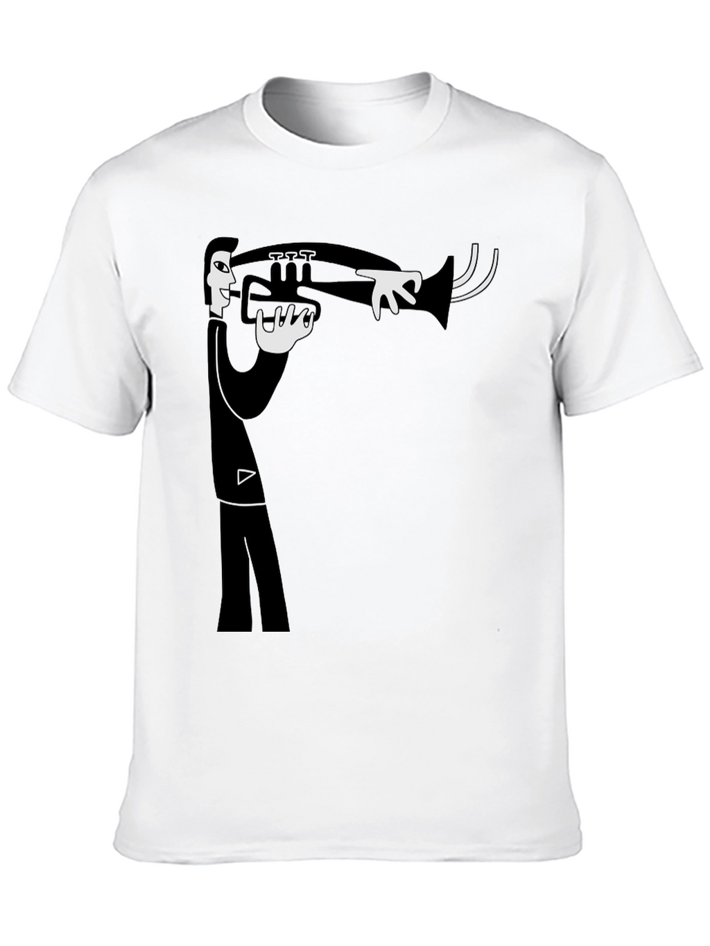 Jazz Musician Graphic T-Shirt - Black Cotton Tee