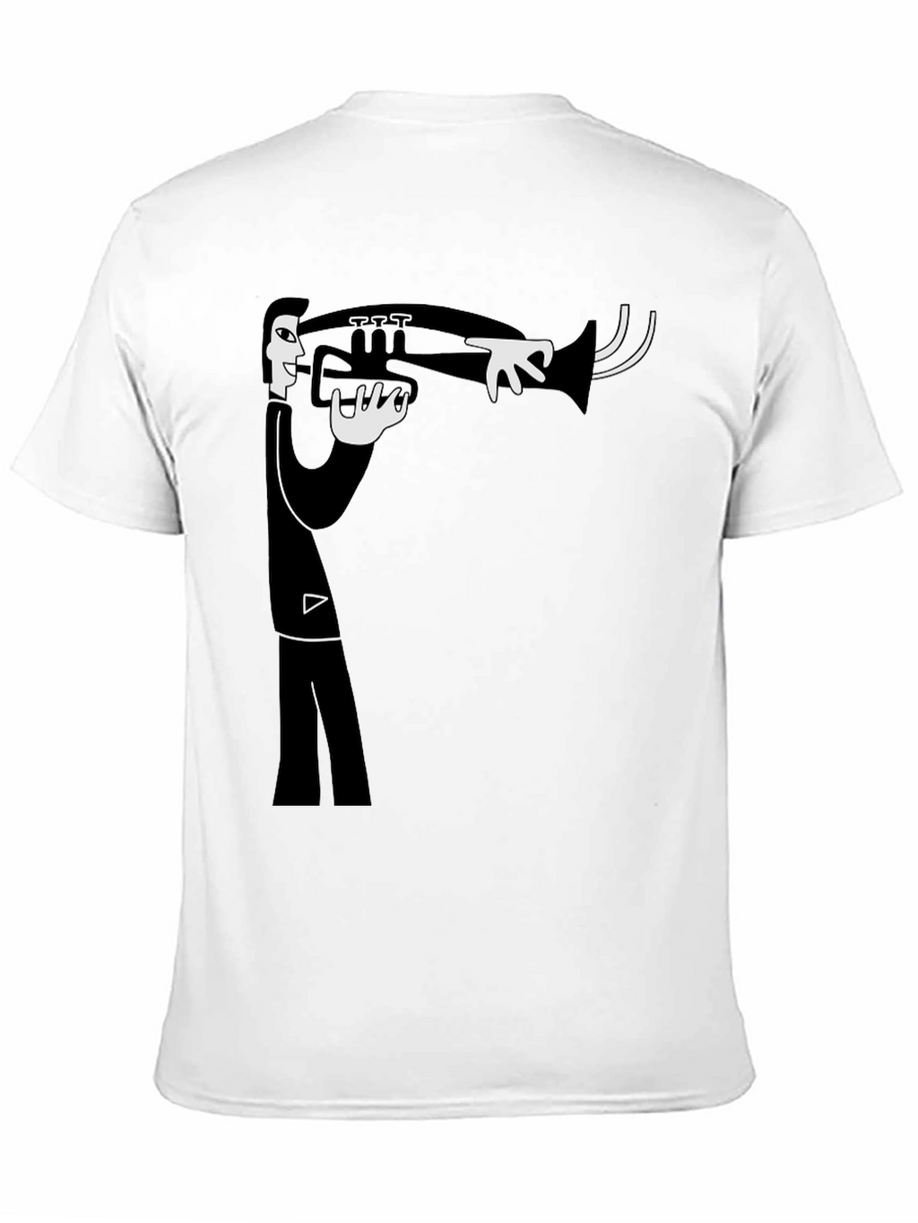 Jazz Musician Graphic T-Shirt - Black Cotton Tee
