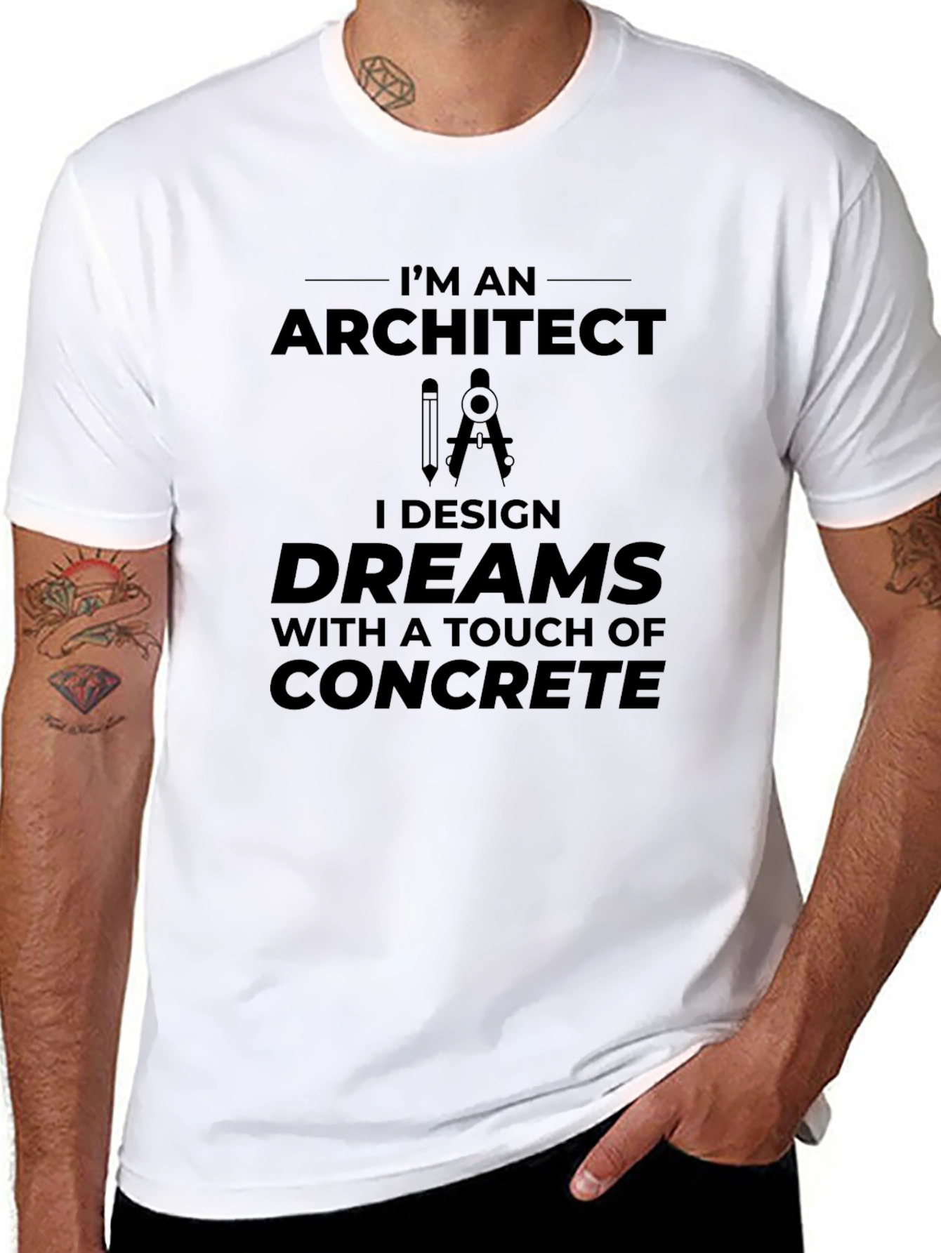 Architect Design Dreams T-Shirt - Concrete Touch