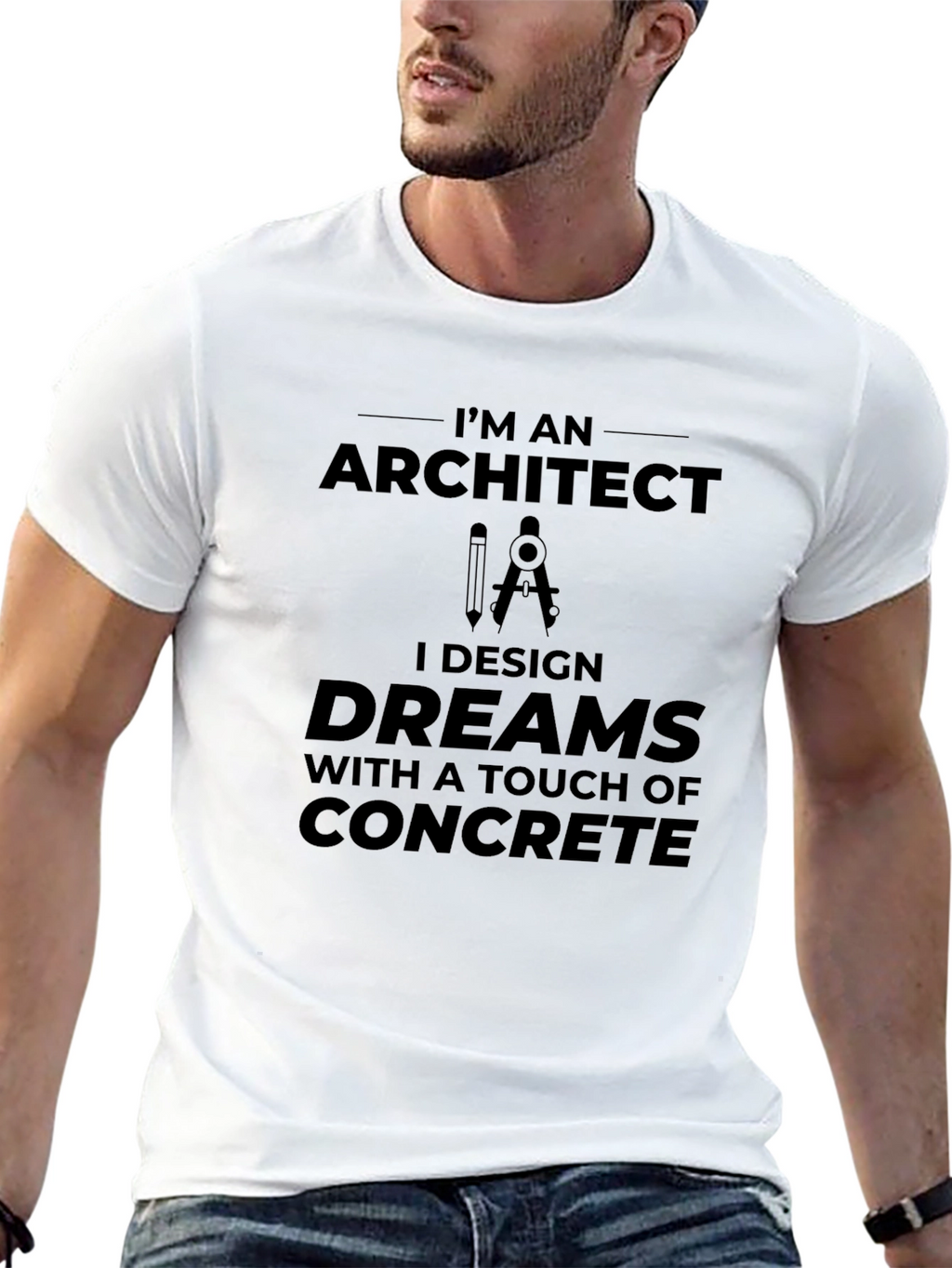 Architect Design Dreams T-Shirt - Concrete Touch
