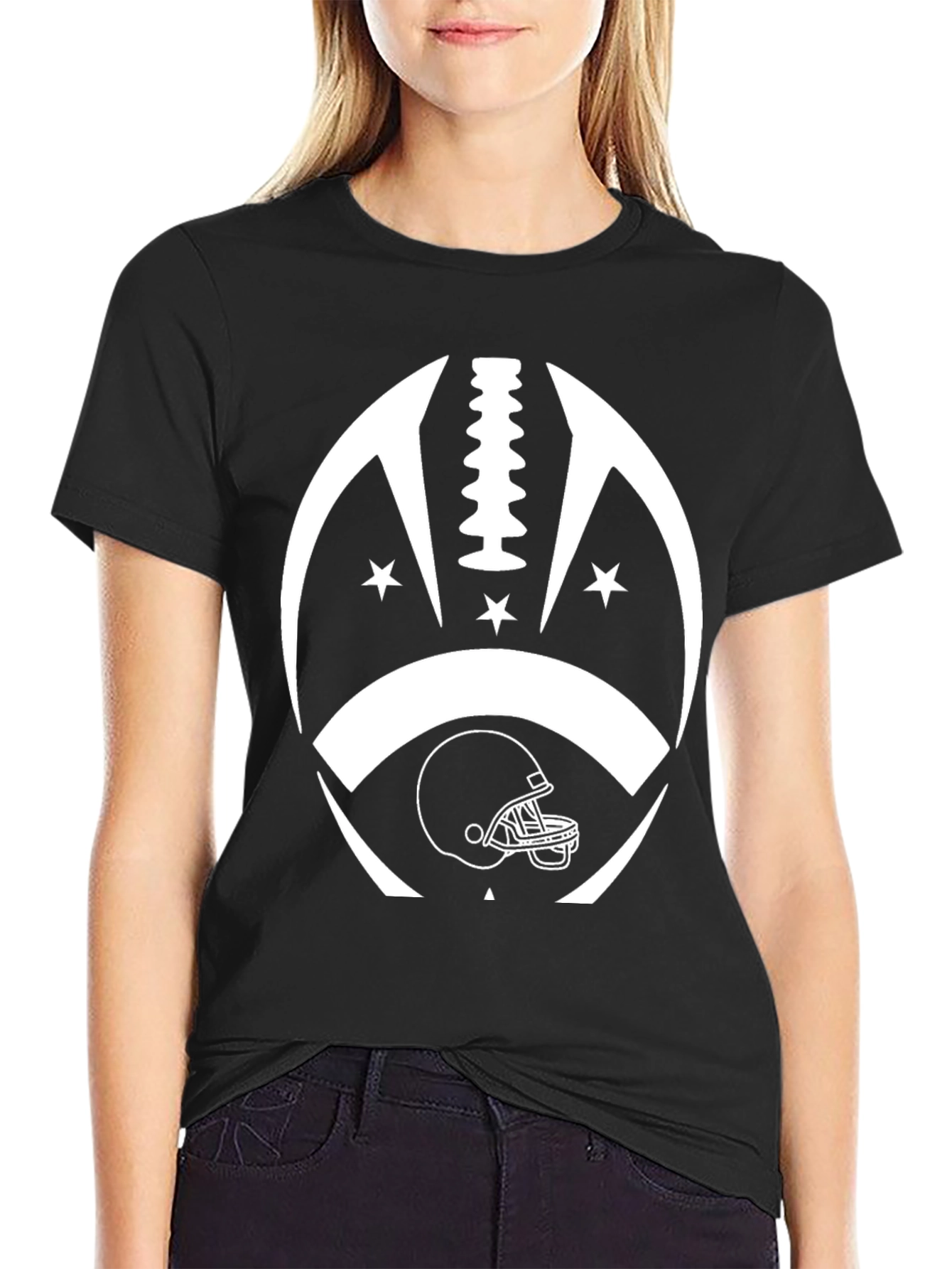 Football Helmet Graphic Tee